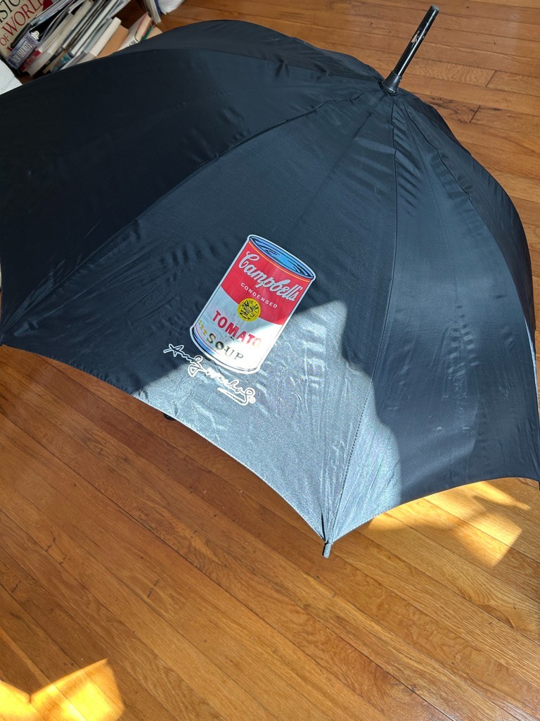 ANDY WARHOL FOUNDATION UNISEX ICONIC TOMATO SOUP CAN UMBRELLA