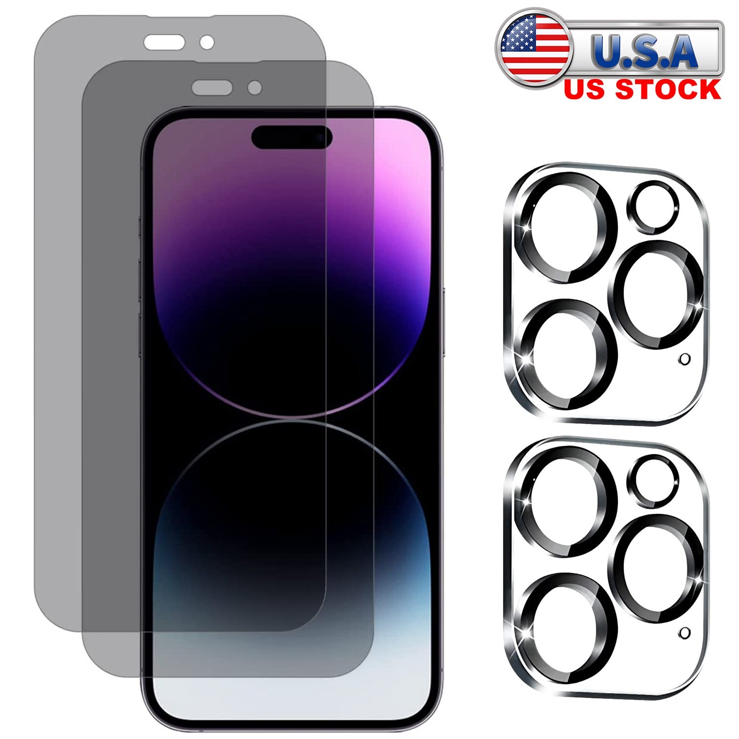 Privacy Screen Protector / Camera Lens Protector for iPhone 12 13 14 Pro Max