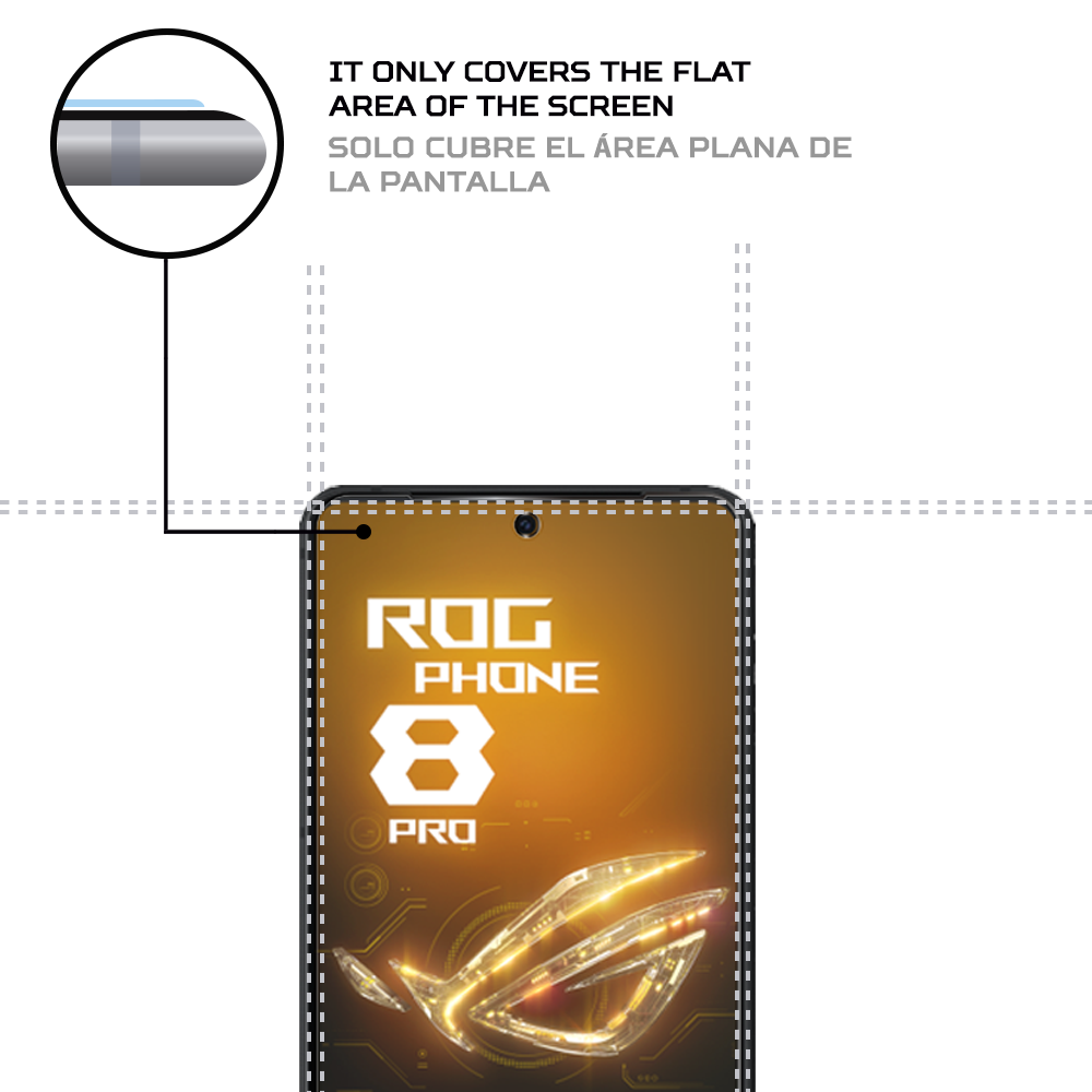 ANTISHOCK Screen protector for Asus ROG Phone 8 Pro