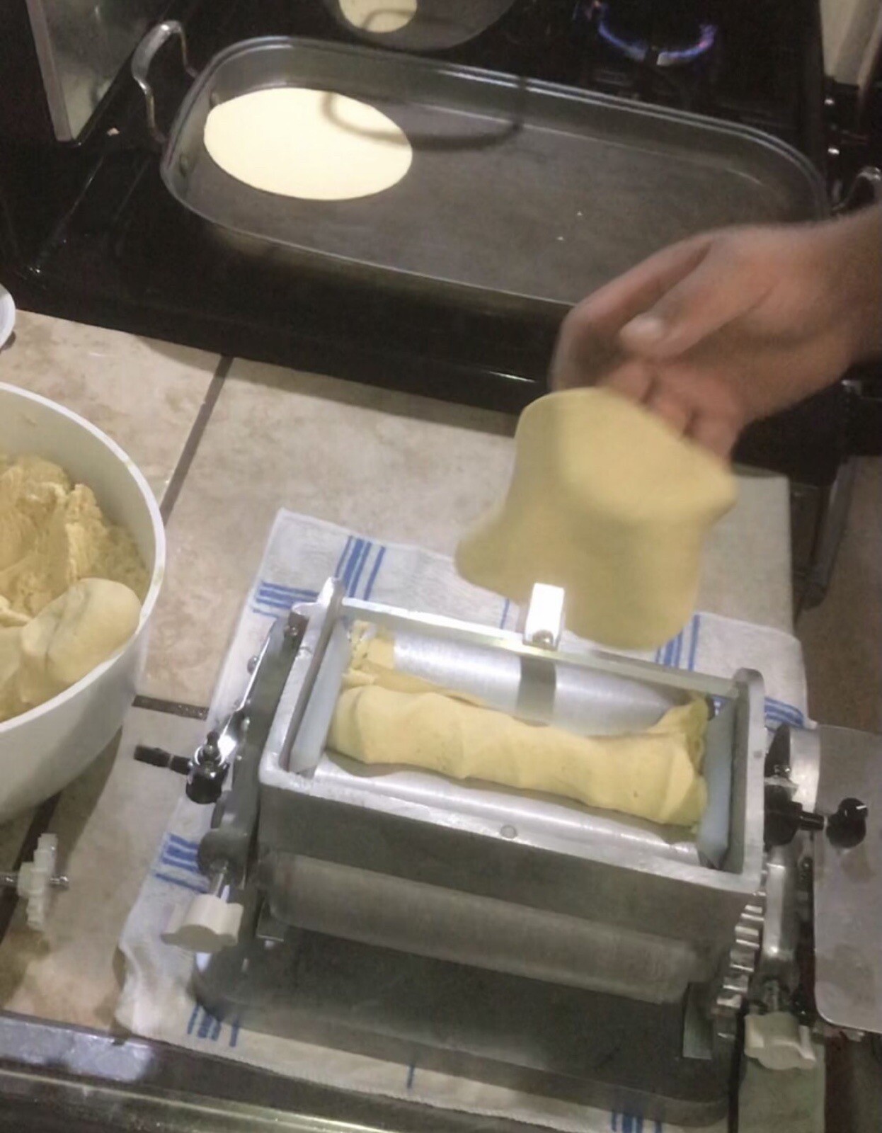 Tortilla Maker Roller Press.