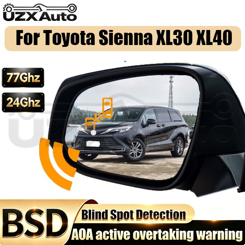 Rear Cross Traffic Alert RCTA Blind Spot Monitor BSM for Toyota Sienna XL30 XL40