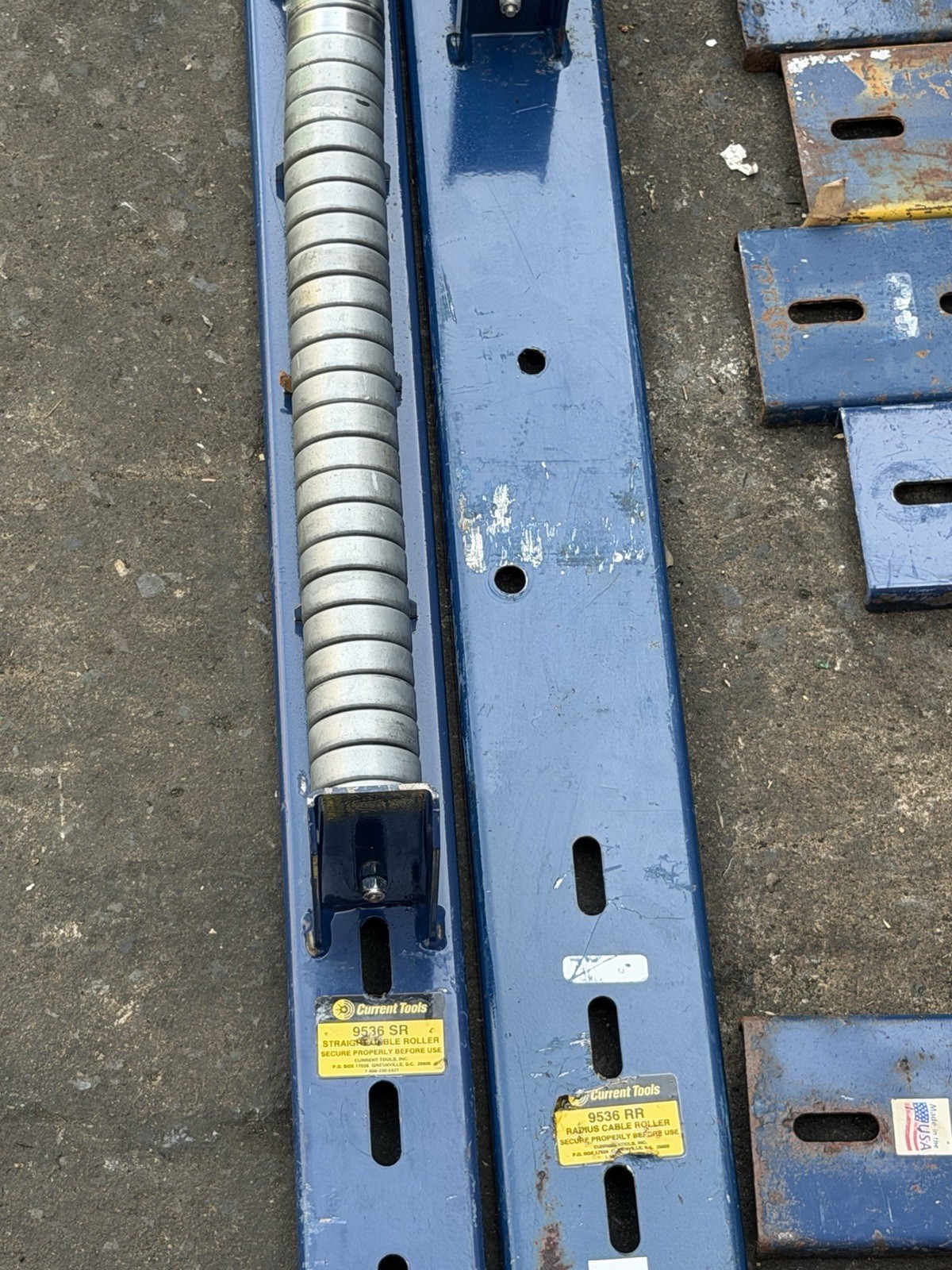 22x Current Greenlee 36”, 30”, 24” Straight Cable Roller for Cable Puller Tugger