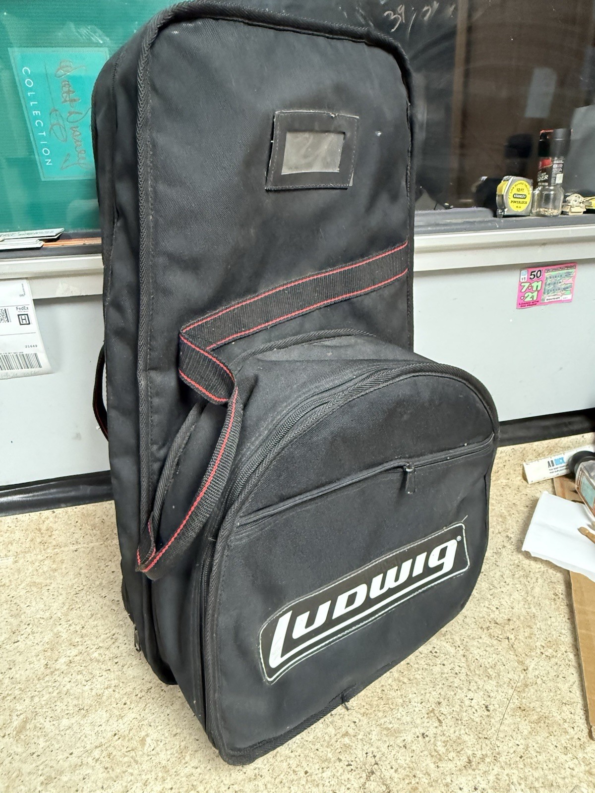 Ludwig Snare Drum Bell Kit Backpack (only) Replacement Gig Bag Case Black
