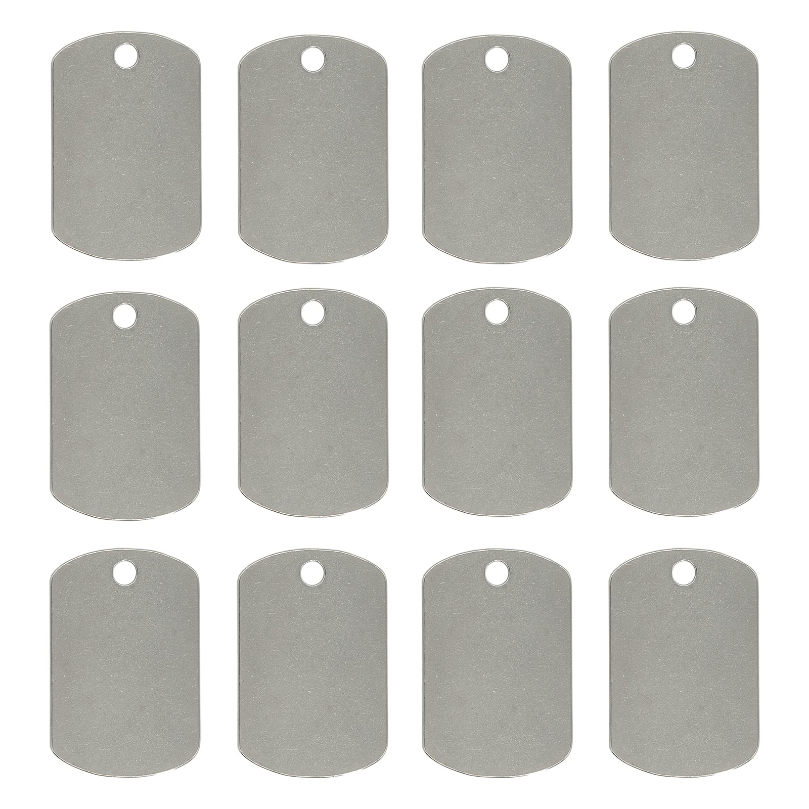 Rectangular Stamping Blanks Stainless Steel Blank Tags Engraving Blanks 25 Pa...