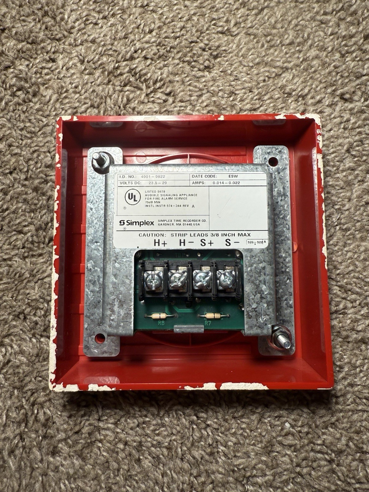 Simplex 4901-9822 Electronic Horn