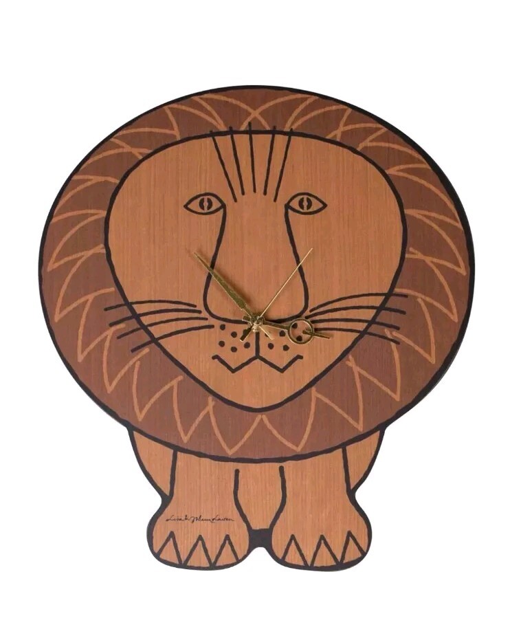 Medicom Toy Sync Lisa Larson x Karimoku Lion Wall Clock ~ New In The Box