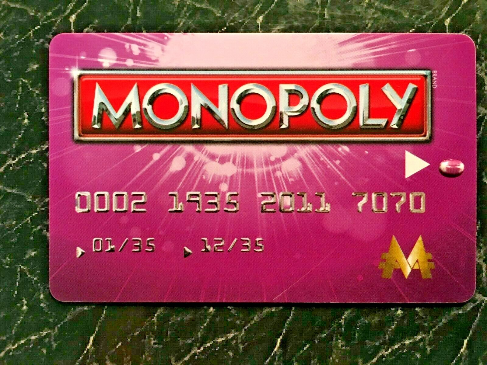Monopoly Electronic Banking PURPLE BANK CARD 2011 Free Shipping GAME REPLACEMENT