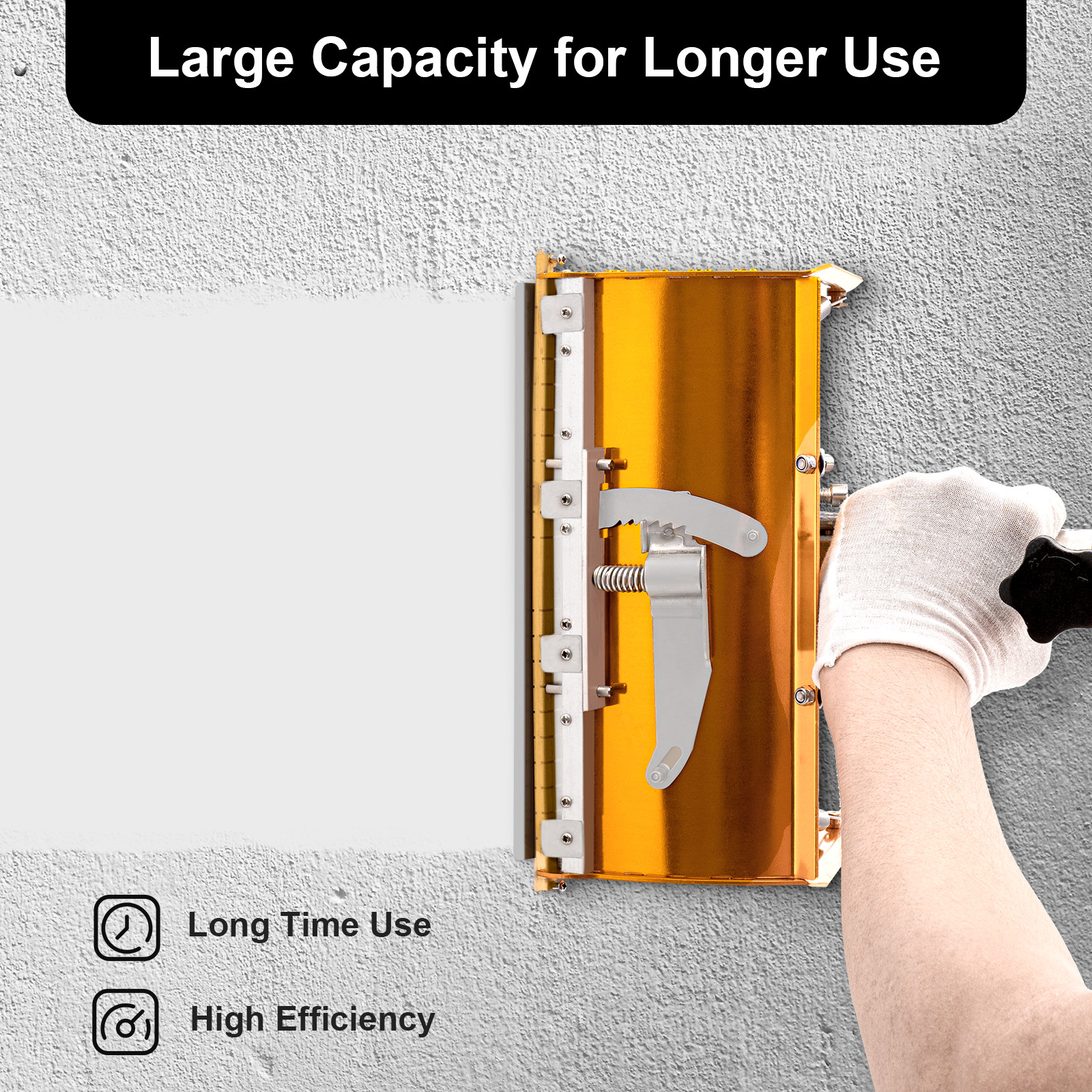 Professional Drywall Flat Finishing Box Tool w/ 40-64 Inch Adjustable Handle