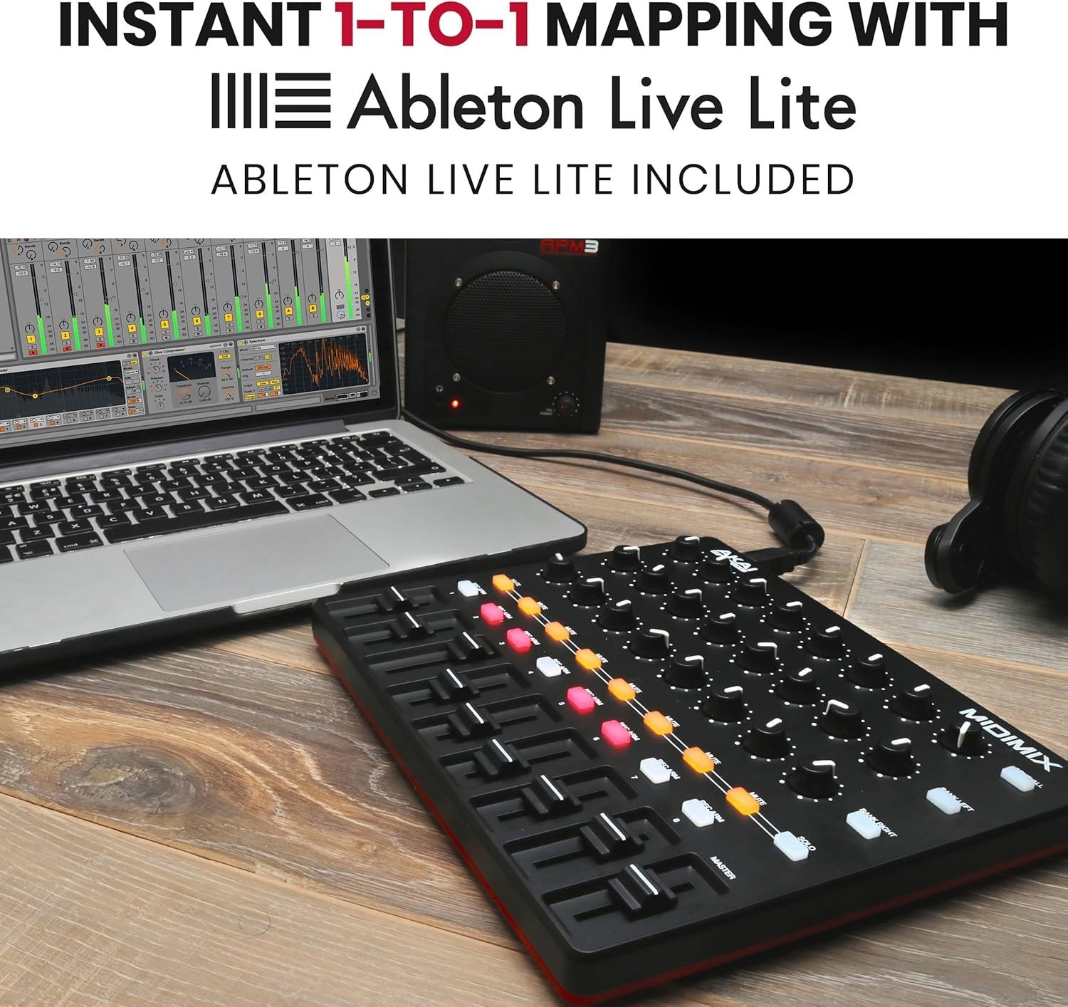 Ultra-Portable MIDI Mixer with 1 to 1 Mapping for Effortless Ableton Live Use
