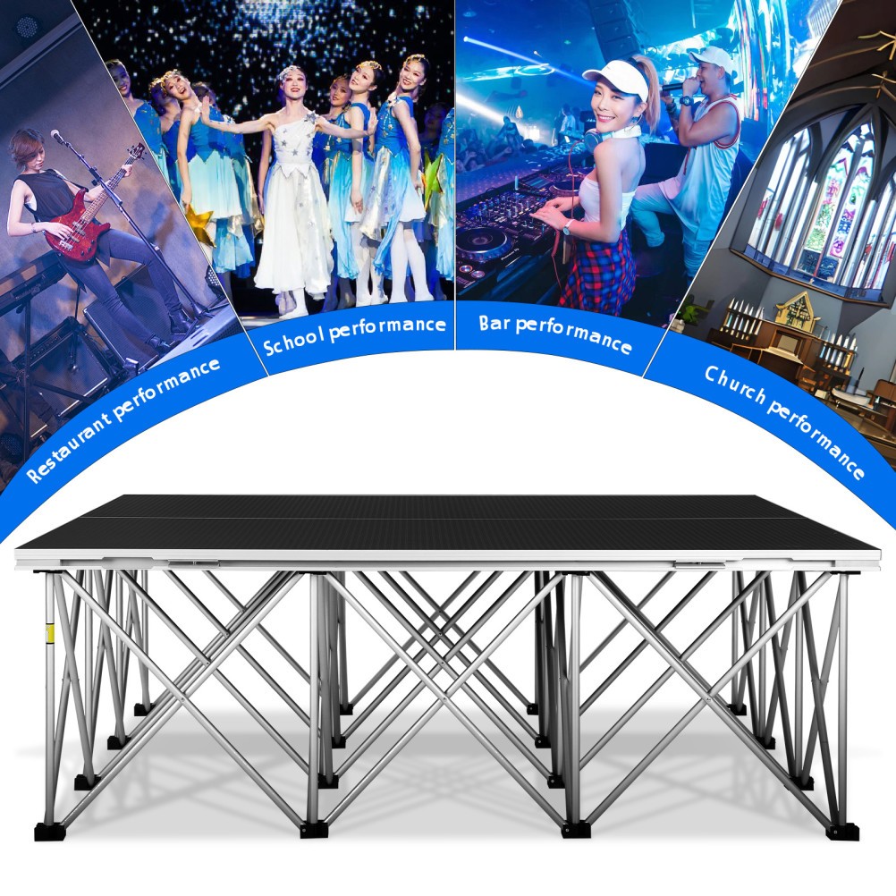 Folding Portable Stage Platform 4x4 Foldable Stage Platform Modular Unit 700Kg