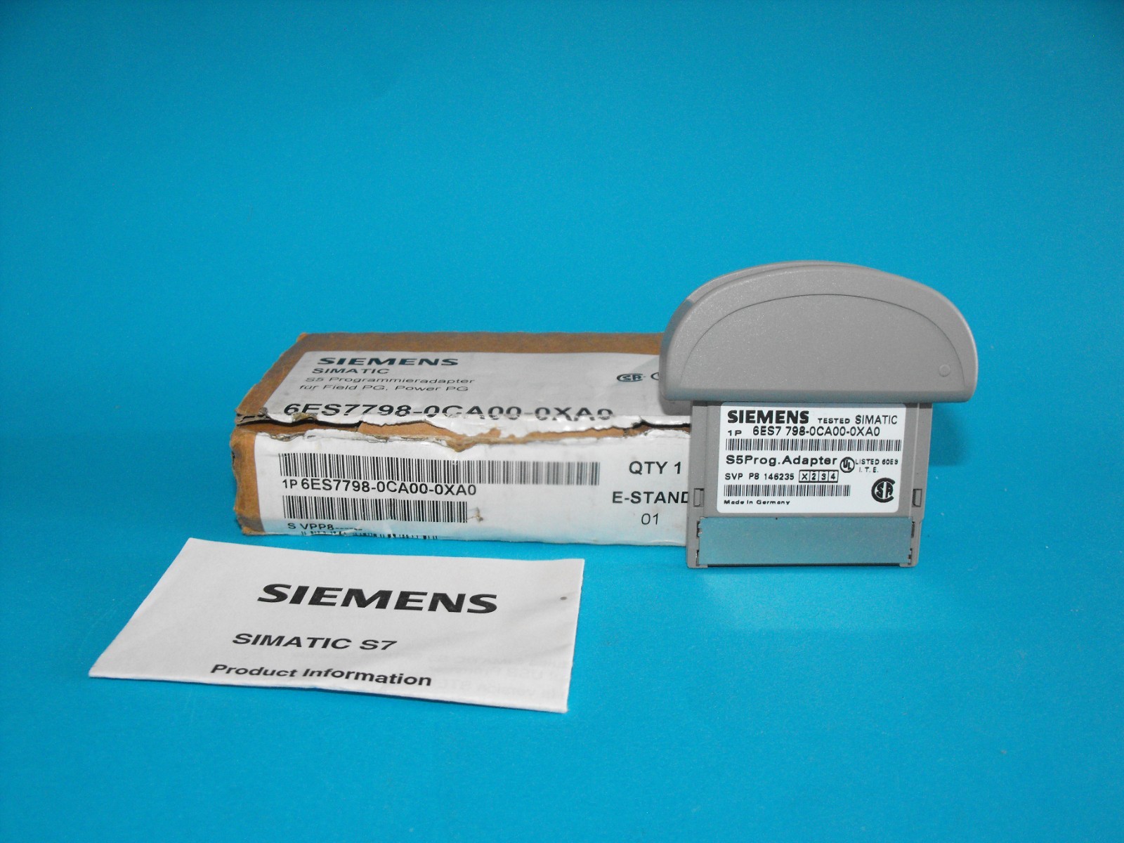 Siemens 6ES7798-0CA00-0XA0.Simatic S5 Programming Adapter.NEW
