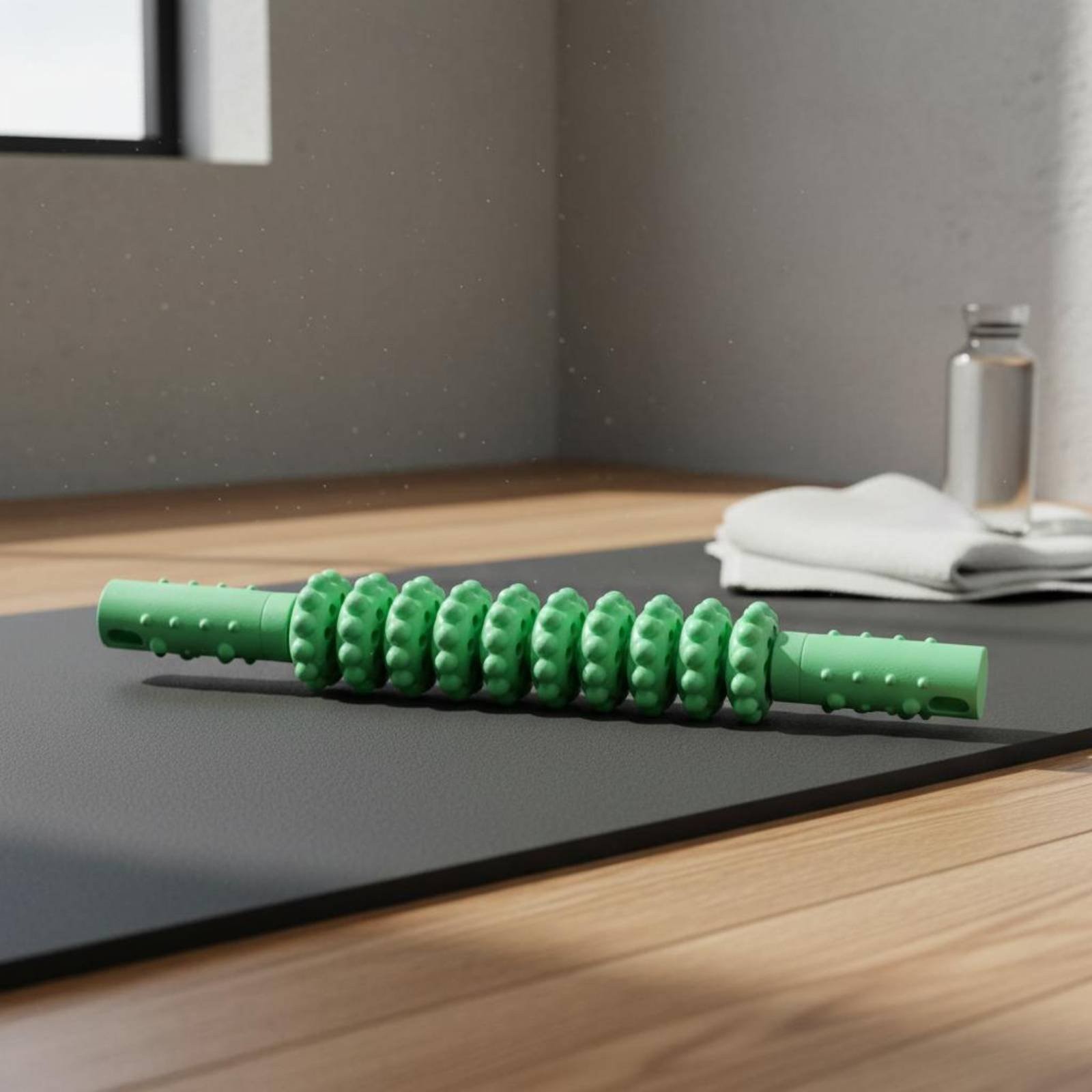 Ridged Massage Stick Handheld at-Home-Wellness Tool Tool Shiny Plastic