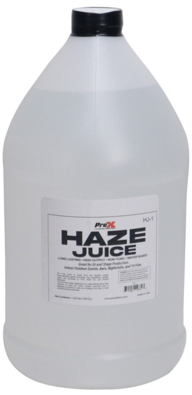 ProX HJ-1 DJ Haze Juice Water Based Haze Machine Liquid Replacement - 1 Gallon