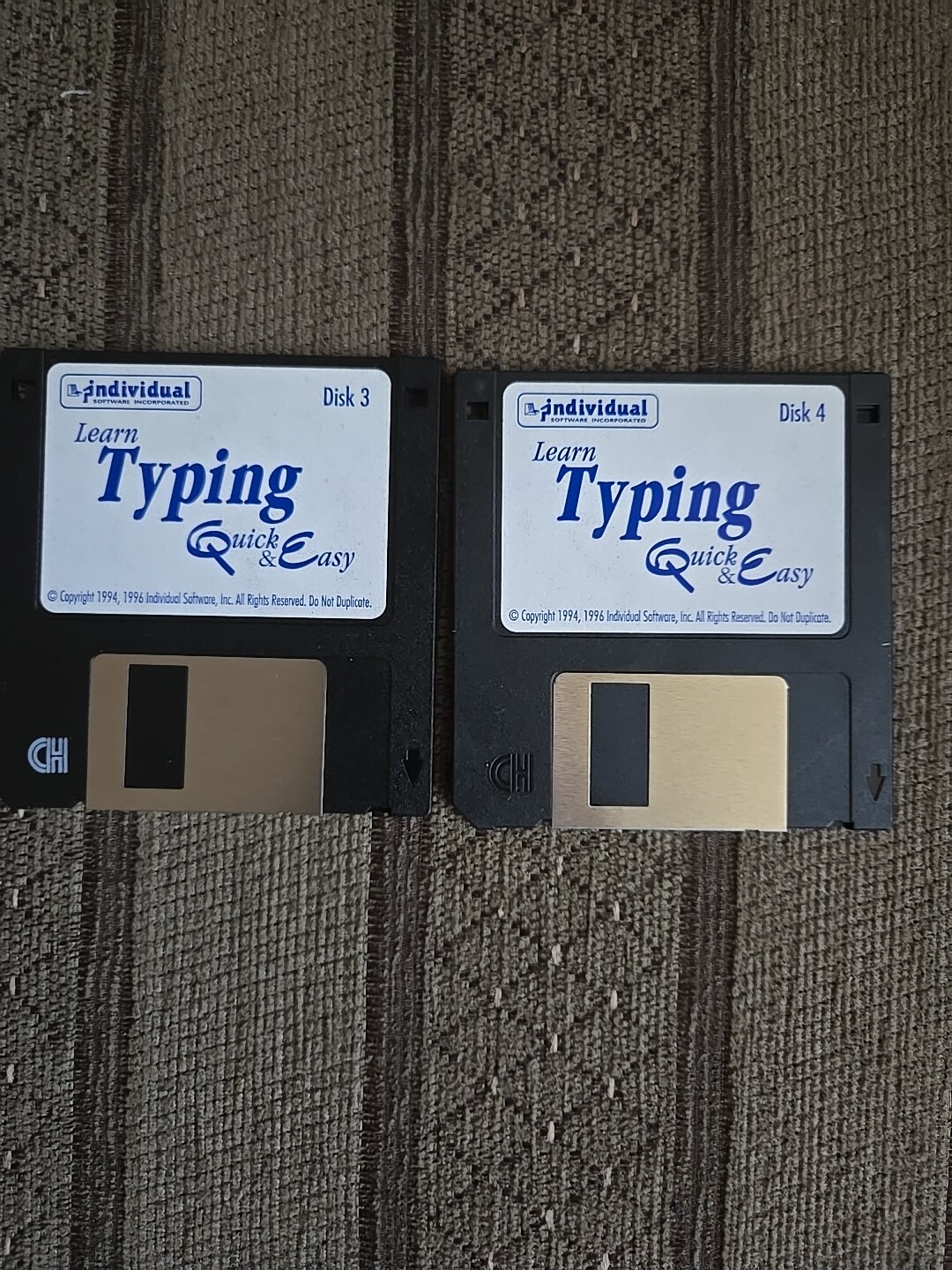 Typing- Learn Quick and Easy- One CD and Four 3.5" Discs Used