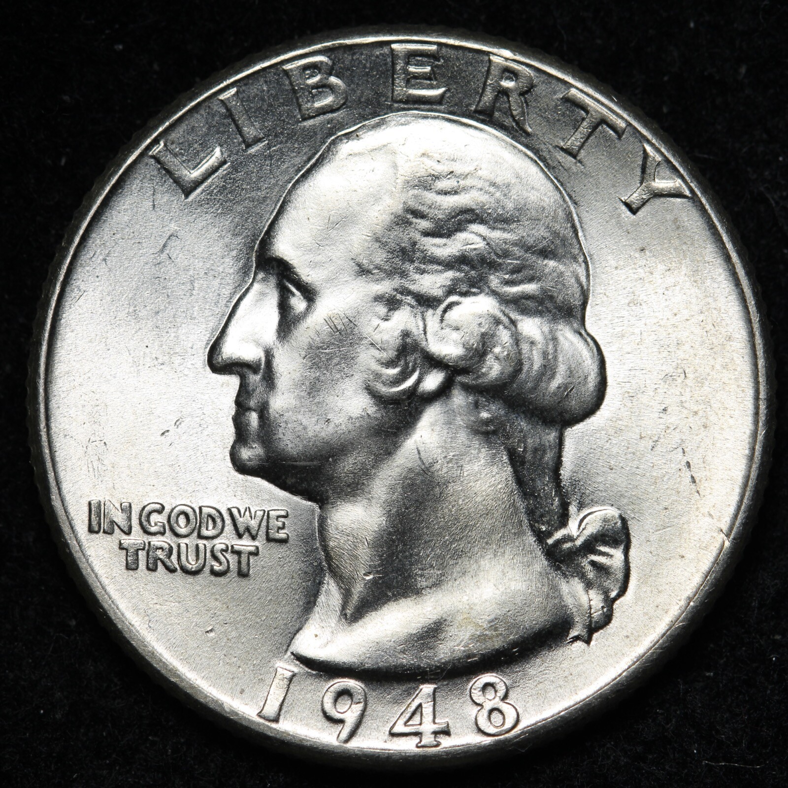1948 Washington Silver Quarter BU *UNCIRCULATED* MS E279 KXL