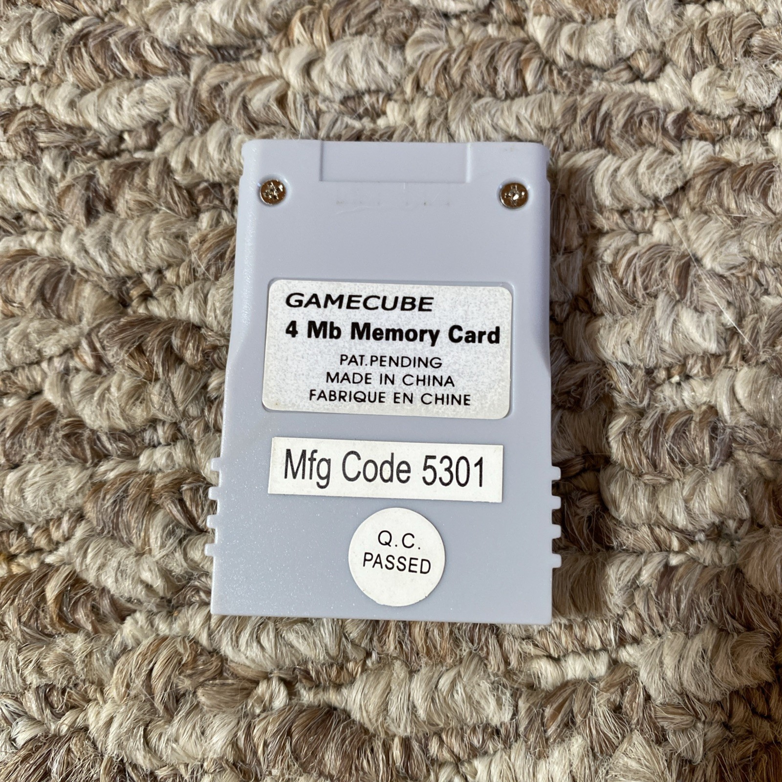 Hip Gear 4 MB Nintendo Memory Card for GameCube