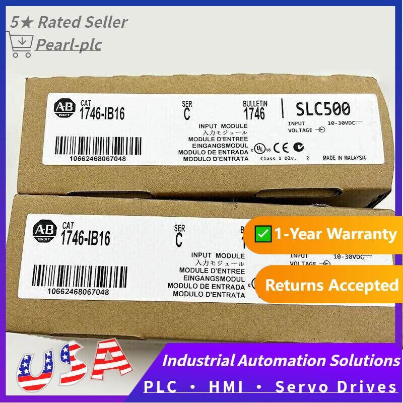 New Sealed AB 1746-IB16 SLC 500 PLC Digital Input Module 1746IB16 US Free Tax