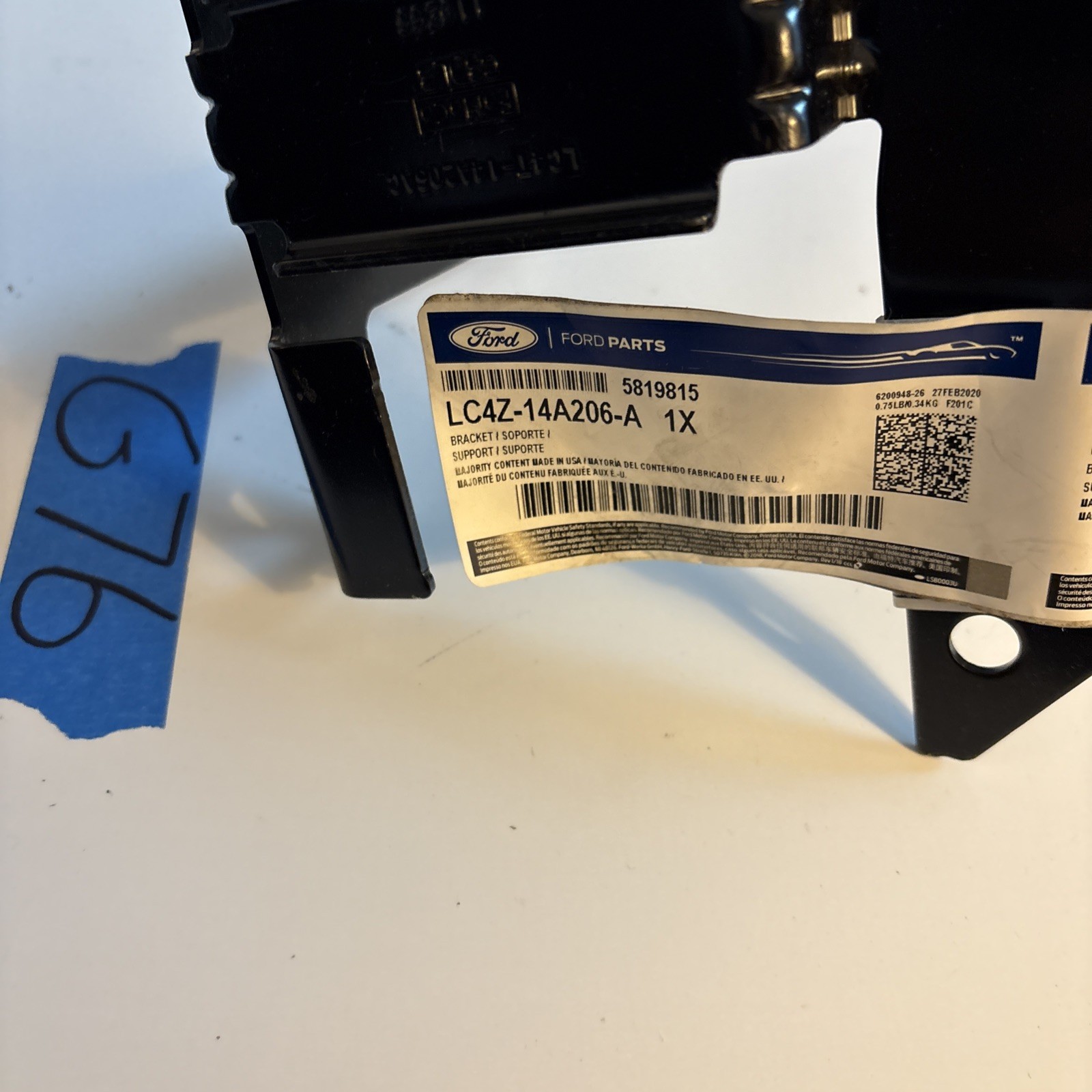 Ford LC4Z-14A206-A Wiring Connector Bracket Fits Select Ford Vehicles