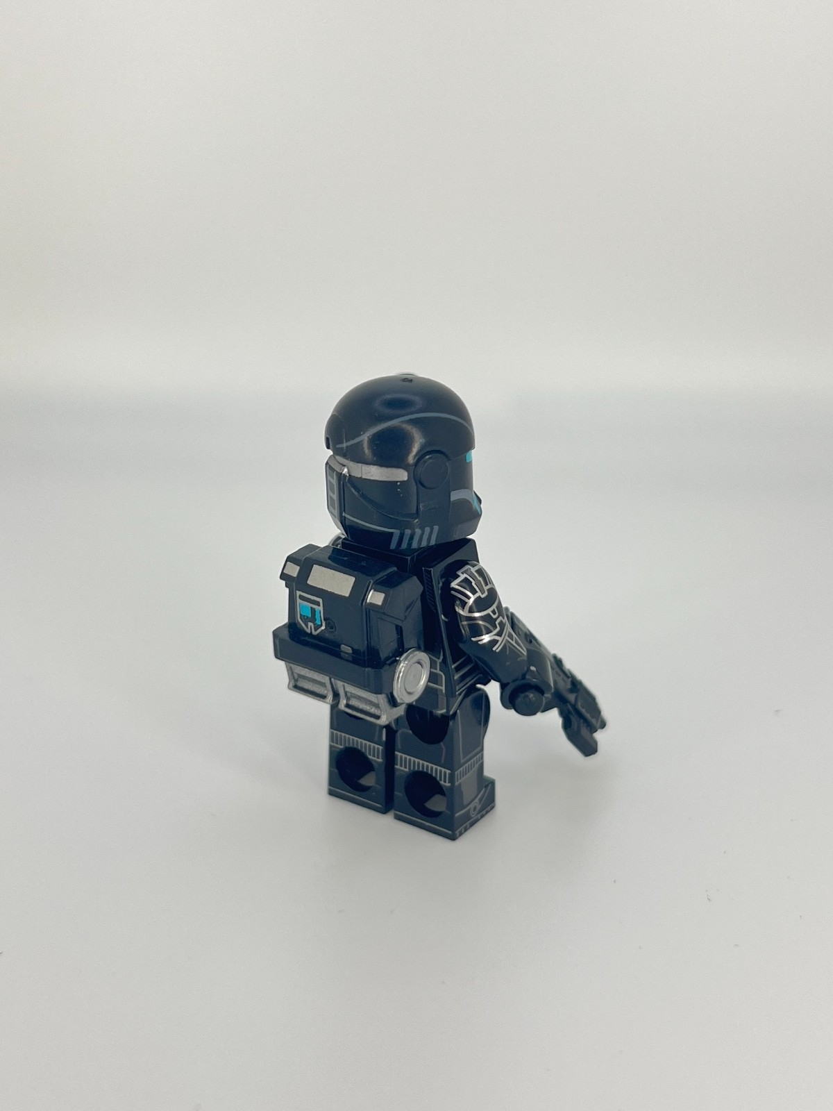 Omega Clone Commando Black Dark Armour Star Wars Custom Minifigure