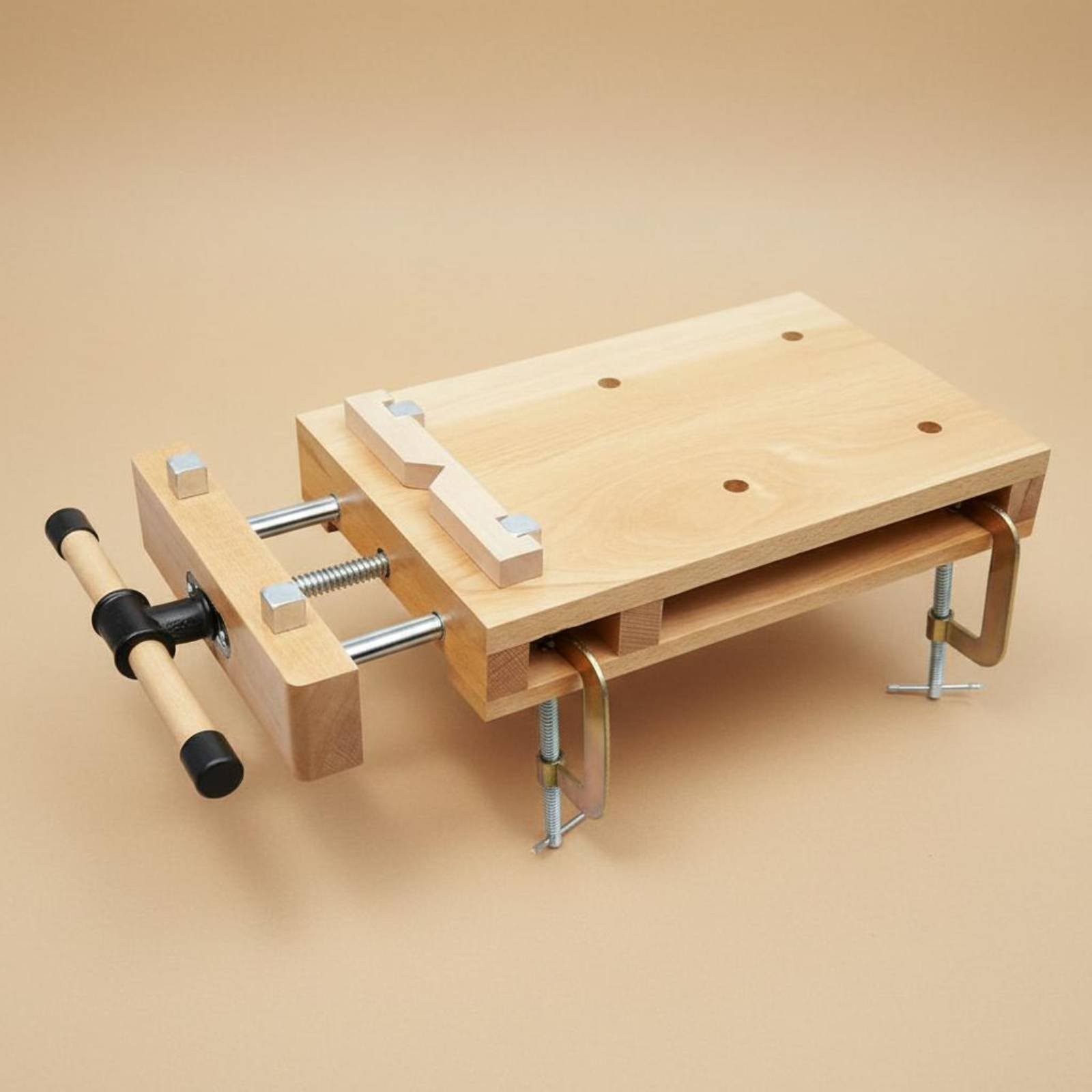 Portable Carpentry Vise Clamping System Hand Tool Small for Woodworkers