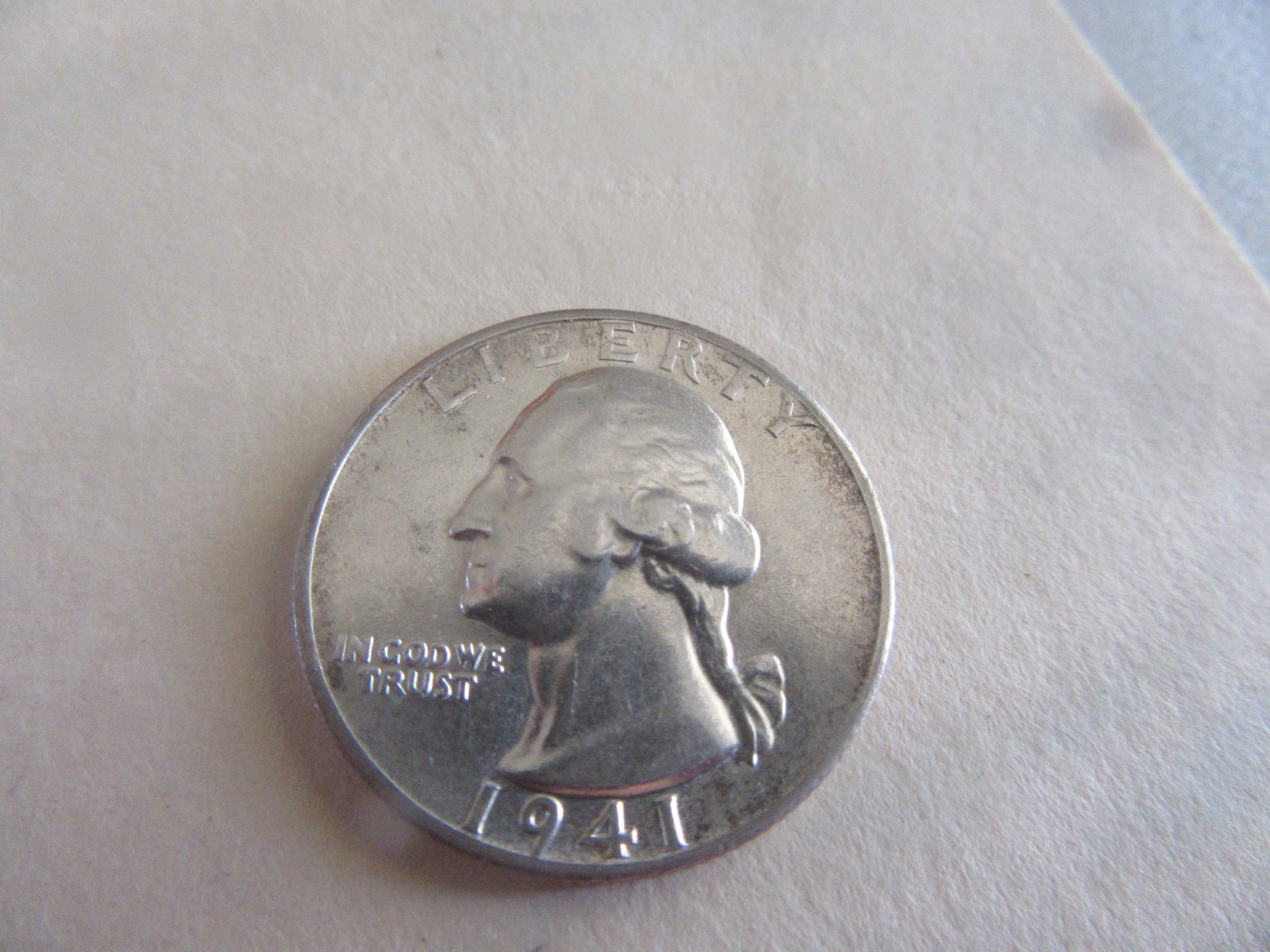 1941-S Washington Silver Quarter AU+ Condition (Actual Coin) Auction #2