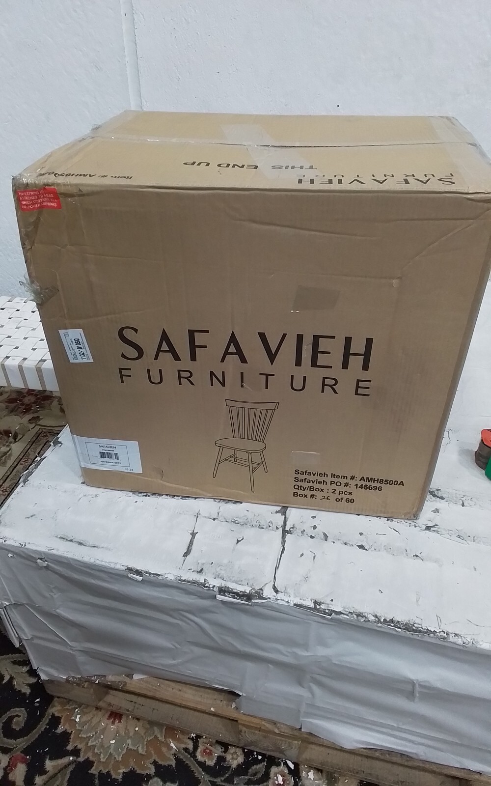 Safavieh PARKER SPINDEL SIDE CHAIR, Reduced Price 2172746711 AMH8500A