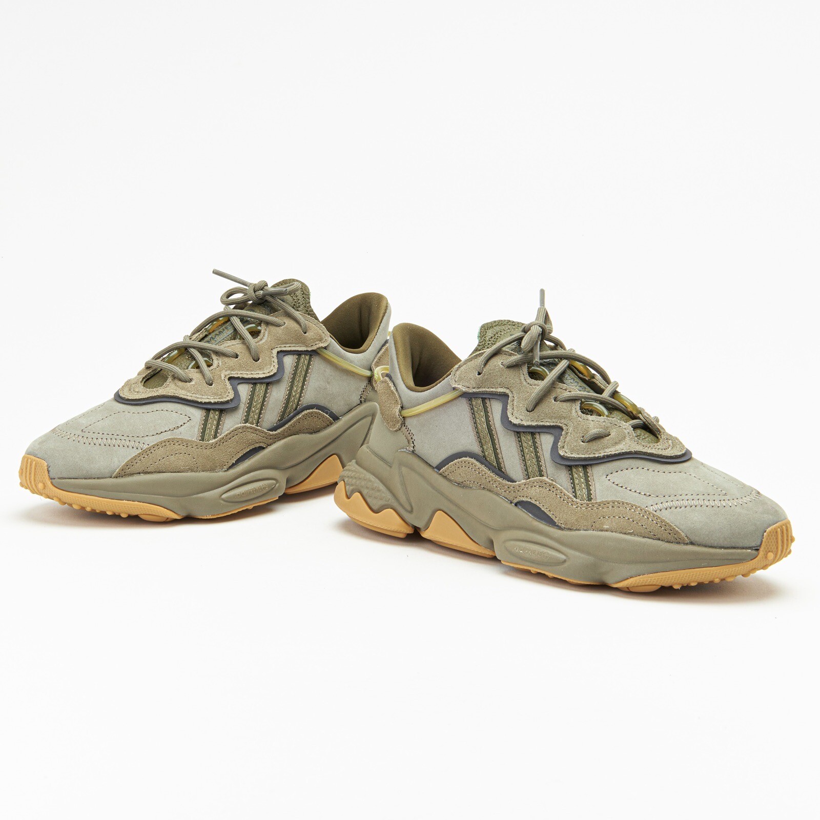 Adidas Originals Ozweego Men’s Sneaker Running Shoe Olive Athletic Trainers #461