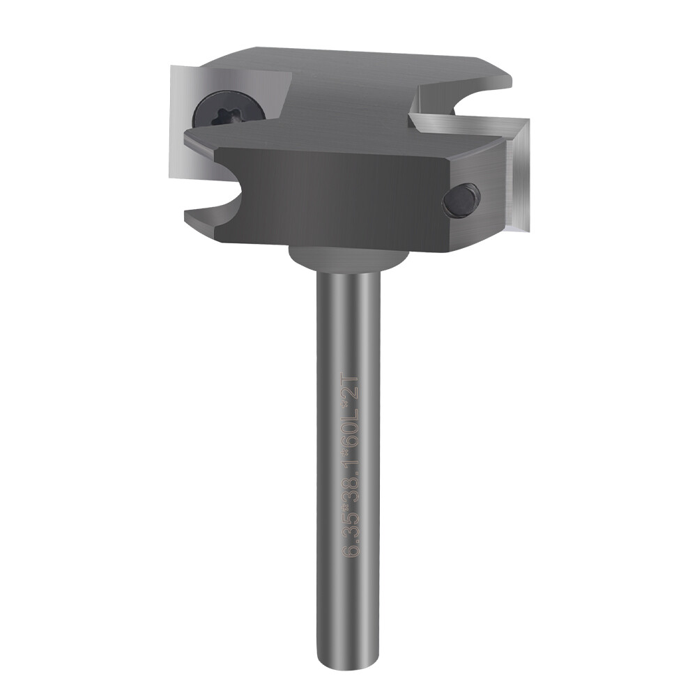 CNC Spoilboard Surfacing Router Bit 1/4 Shank 1-1/2'' Insert Wood Planer Bit