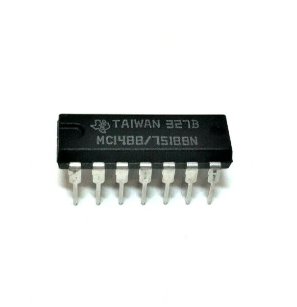 NTE75188 - TI MC1488 / 75188N - Diode Transistor Logic Quad Line Driver IC - NOS
