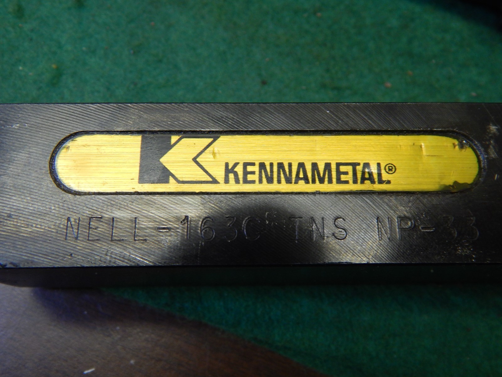 Kennametal 1.0" Square Shank Indexable Insert Facing Turning Tool NELL 163C