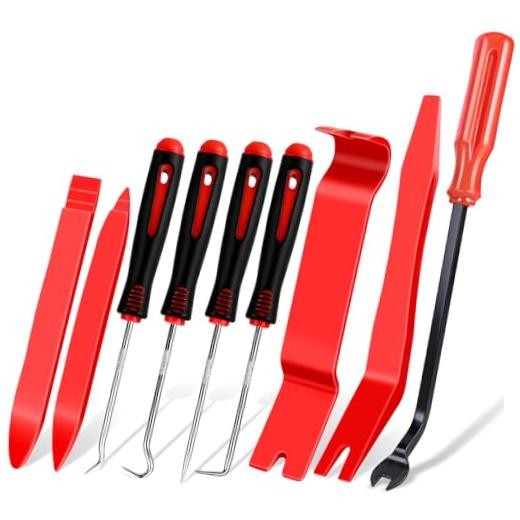 9 Pcs Auto Trim Removal Tool Set - Plastic Pry Tool Kit, Car Door Panel Window