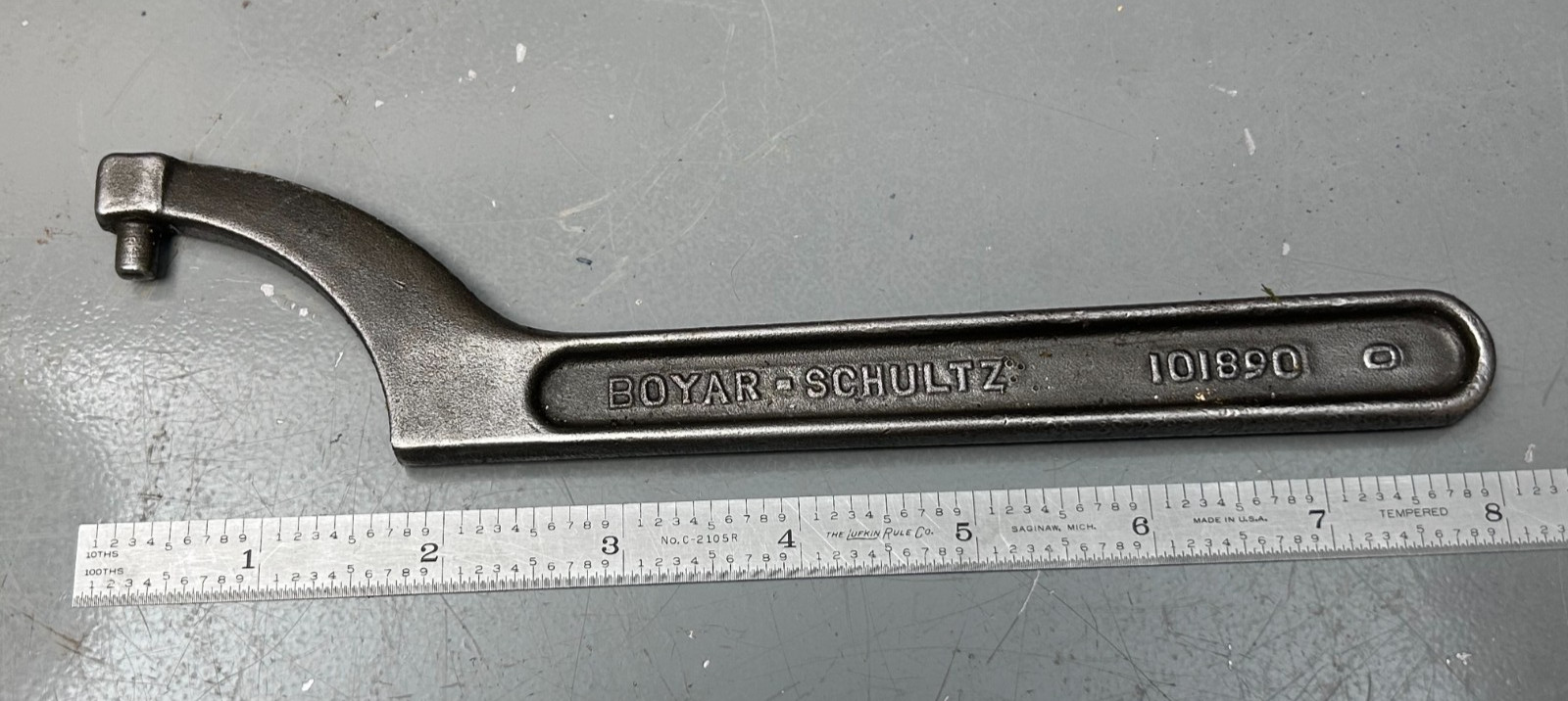 Vintage Boyar Schultz No. 101890 Spanner Wrench Tool .25" Pin