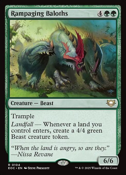 Rampaging Baloths 104 R Normal EOC MTG NM