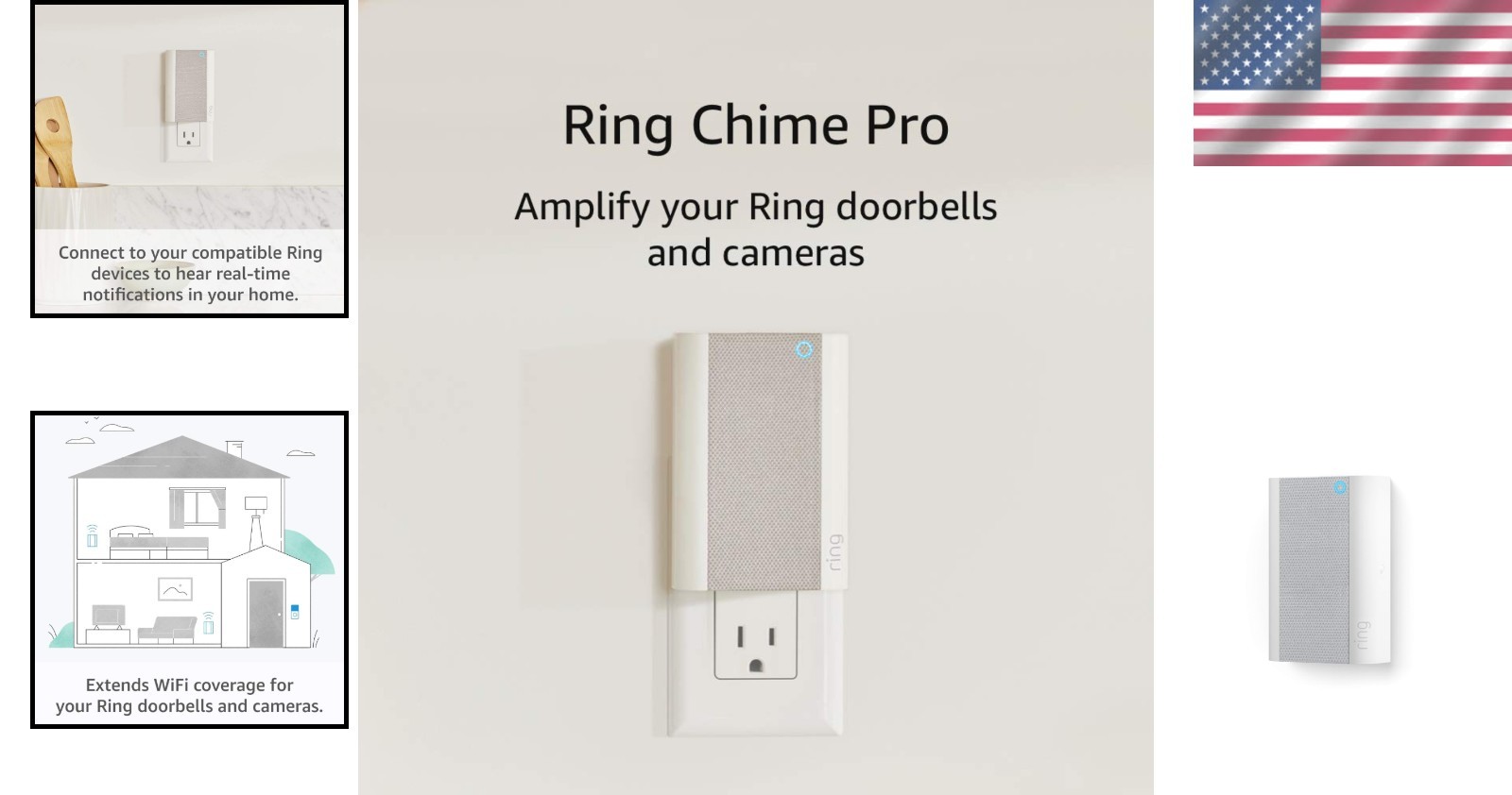 Chime Pro - 3-in-1 WiFi Extender, Nightlight & Notification Device
