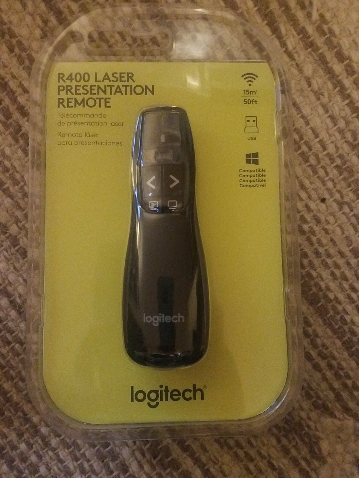 R400 Laser Presentation Remote Logitech