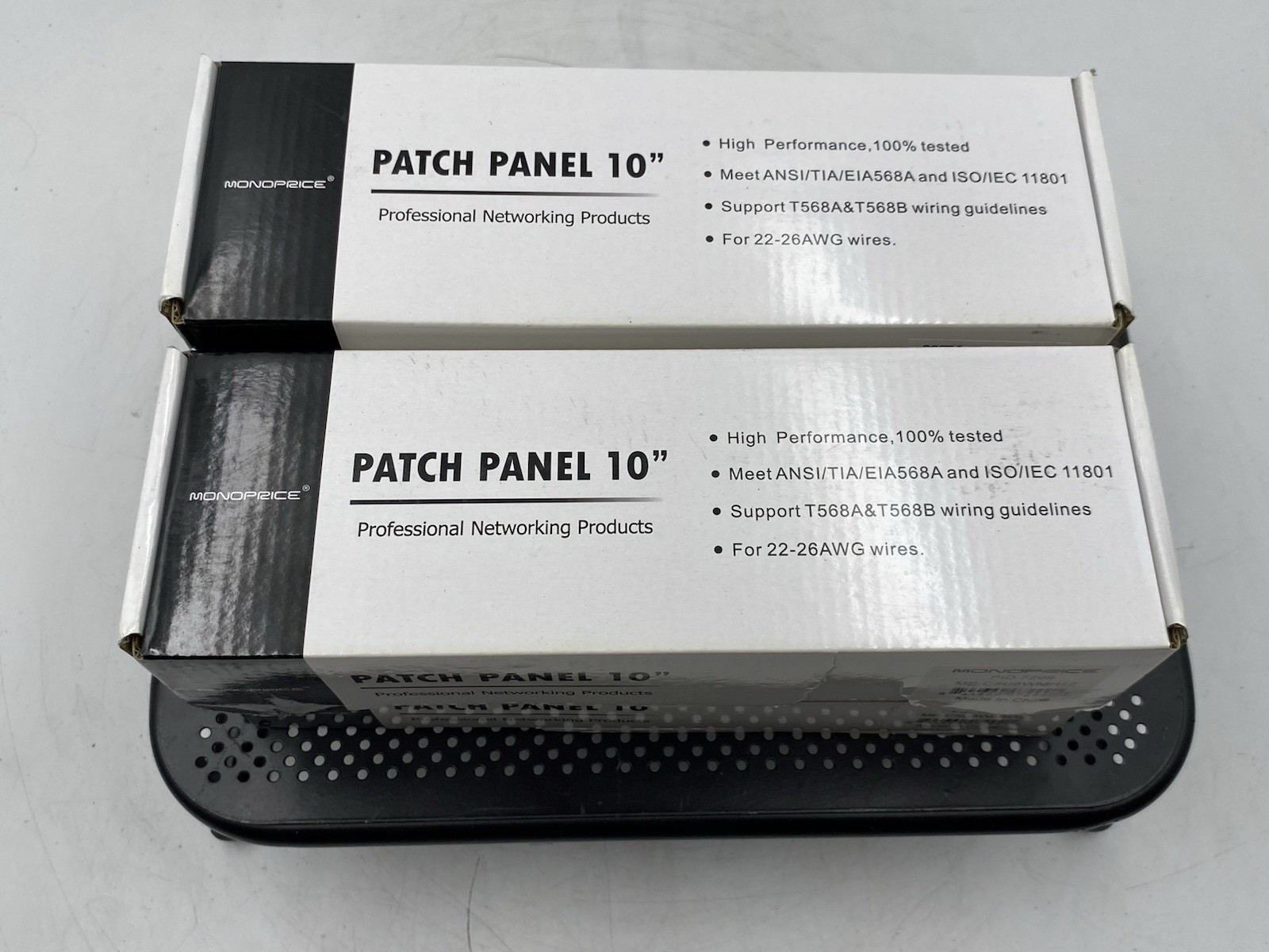 LOT OF 4 Monoprice Patch Panel 10"