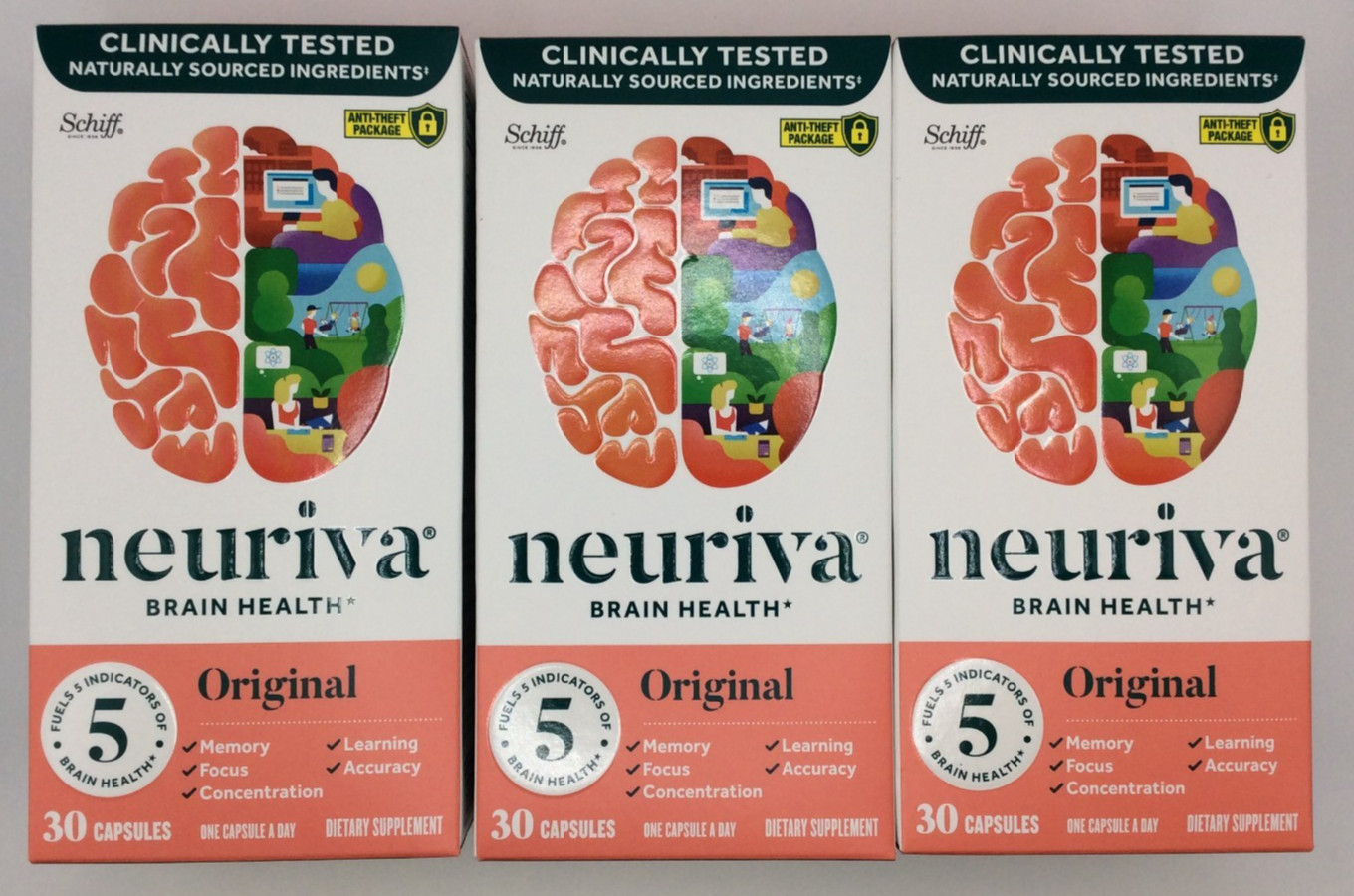 Neuriva Brain Health Original, Memory Focus Concentration, 90ct (3x30ct) 10/2026