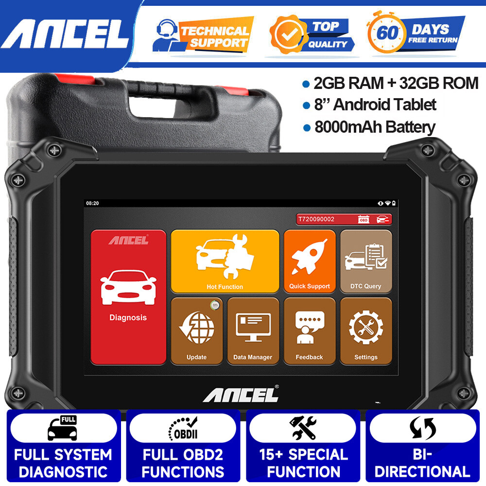 ANCEL V6 Bidirectional Car OBD2 Diagnostic Tool ECU Coding All System Scanner