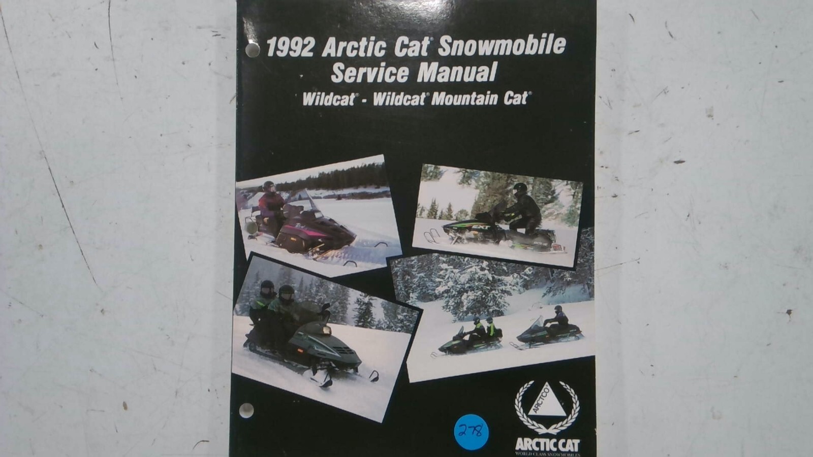 2254-734 1992 Arctic Cat Wildcat-Wildcat  Mountain Cat Service Manual M278