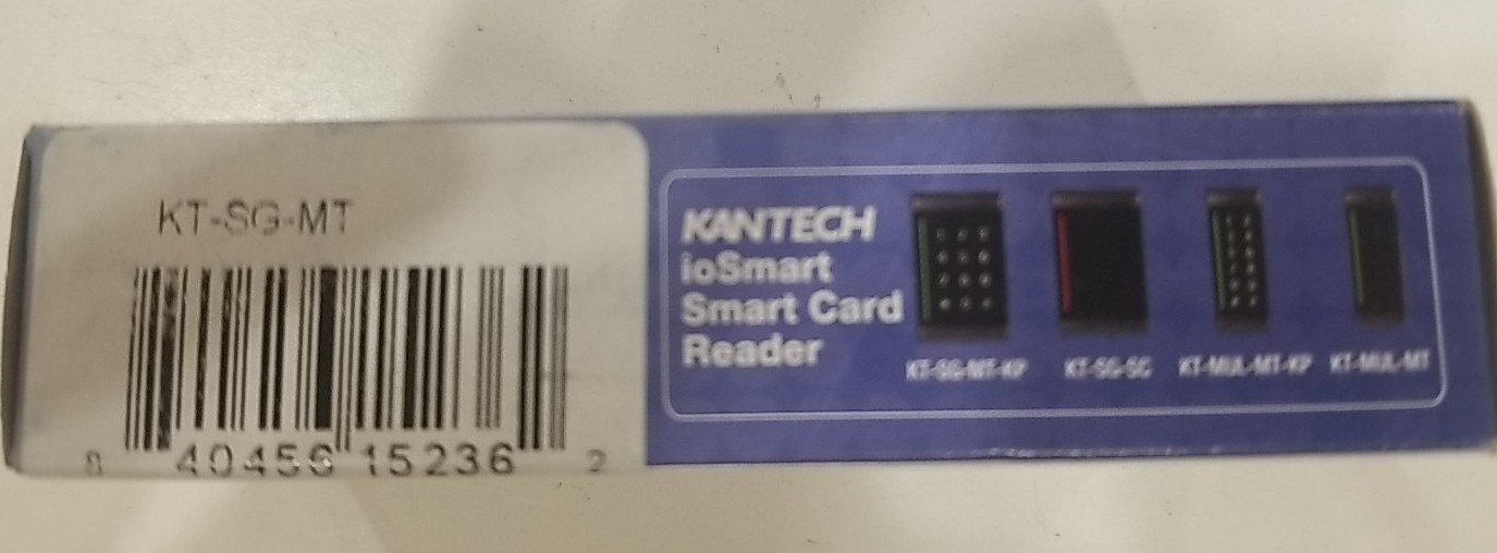 NEW! Kantech KT-SG-MT Multi-Technology Smart Card Reader, Single Gang