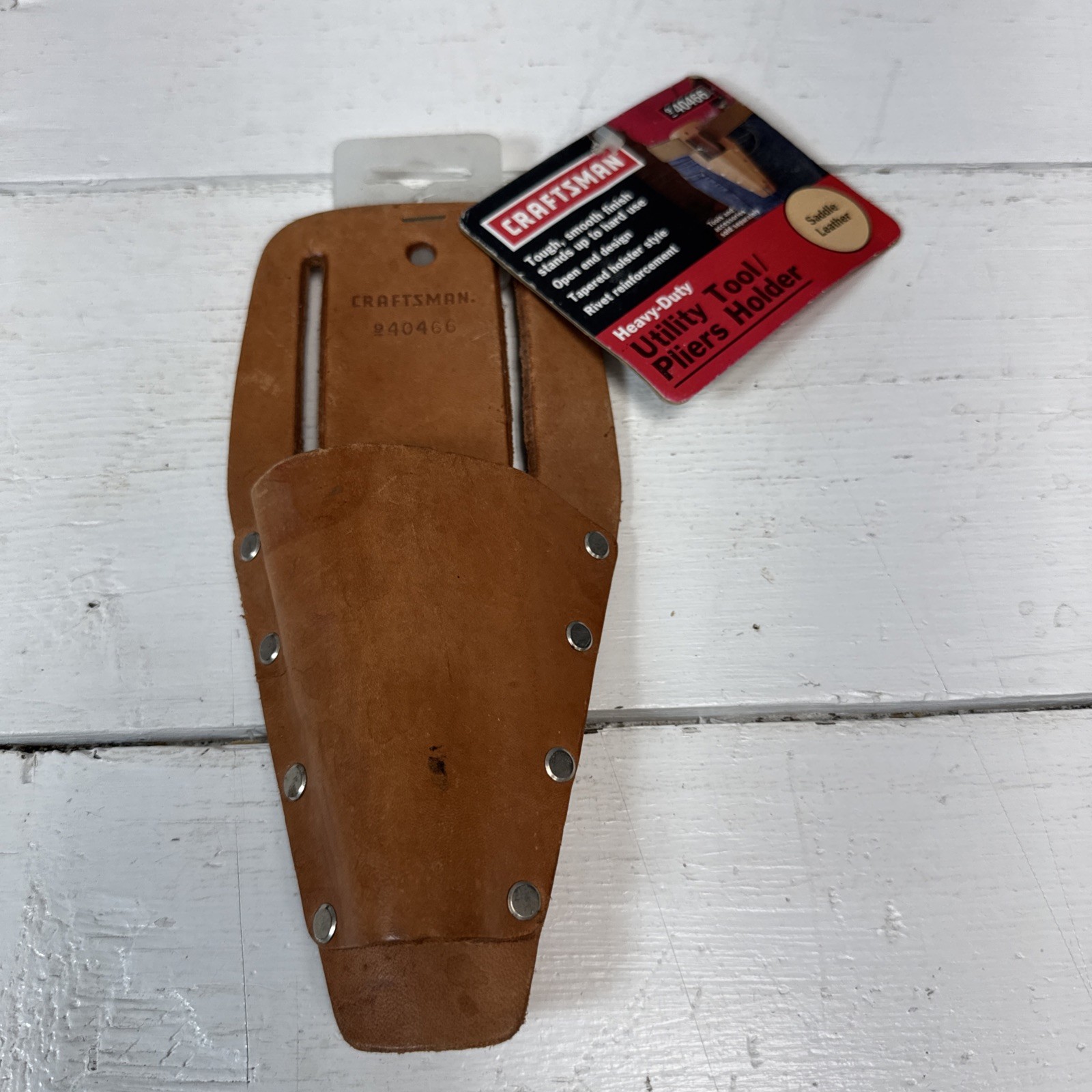 Craftsman 1 pocket Heavy Duty Leather Plier and Tool Holder Tan #940466 NWT