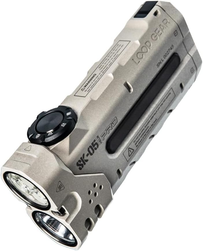LOOP GEAR SK05 PRO Mao EDC Flashlight 4360 Lumens, 8000mAh Rechargeable LED Flas