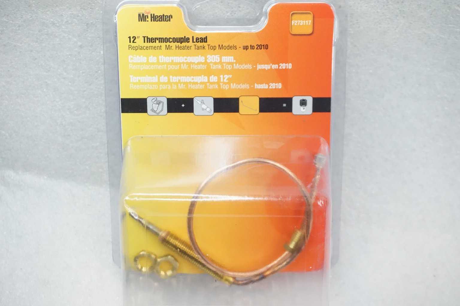 Mr. Heater Replacement Thermocouple Lead 12" Tank Top Heater F273117