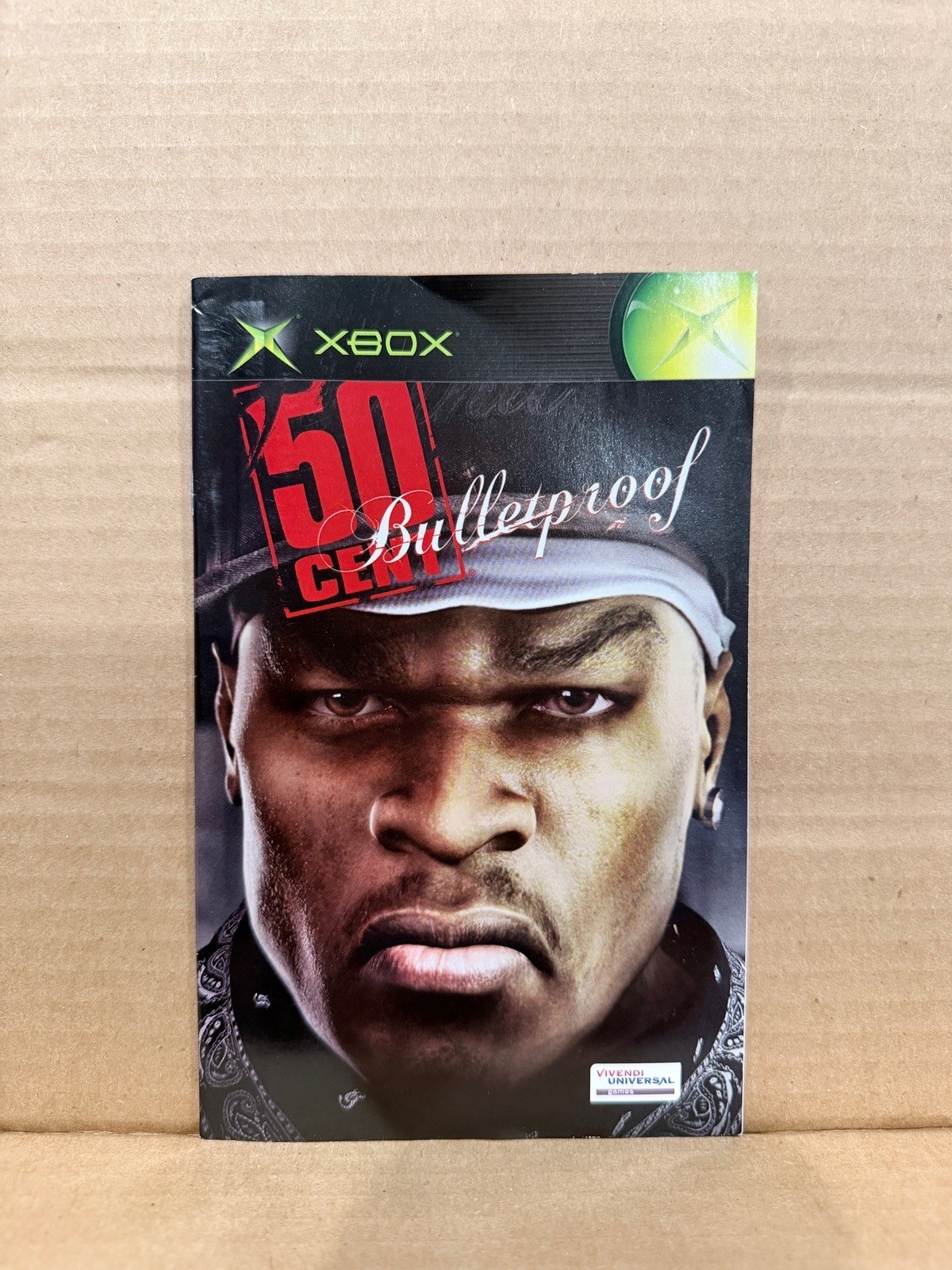 50 Cent Bulletproof Microsoft Xbox  Game Manual Booklet Only No Game
