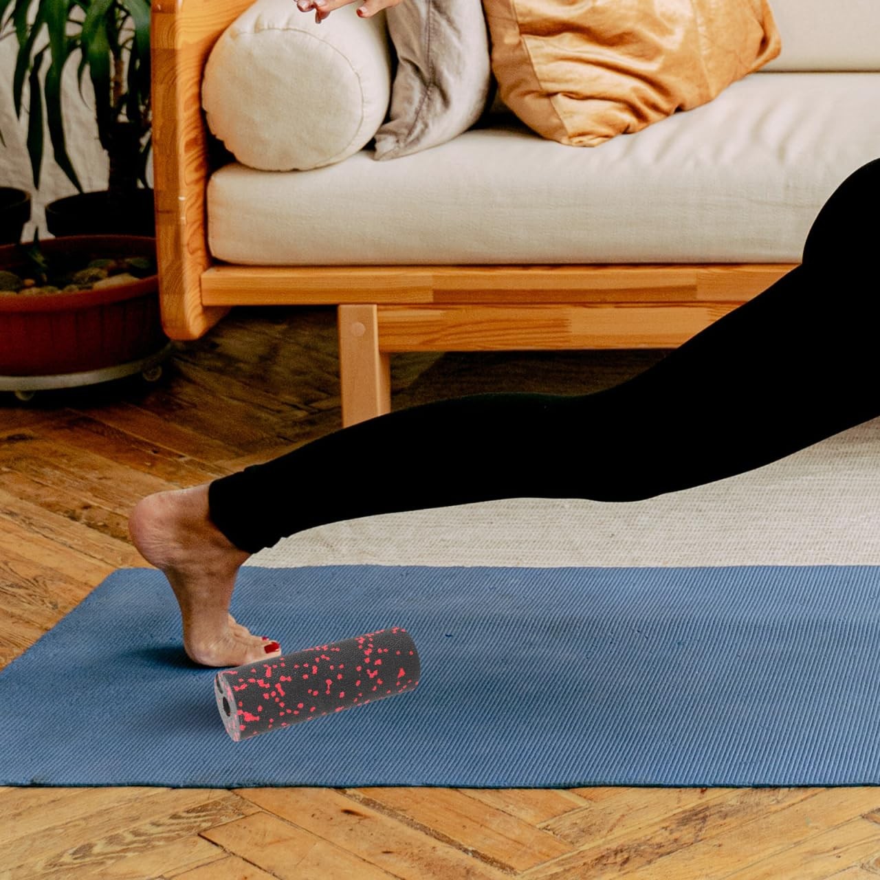 POPETPOP Mini Foam Roller 5.9In EPP High-Density Trigger Point As Shown