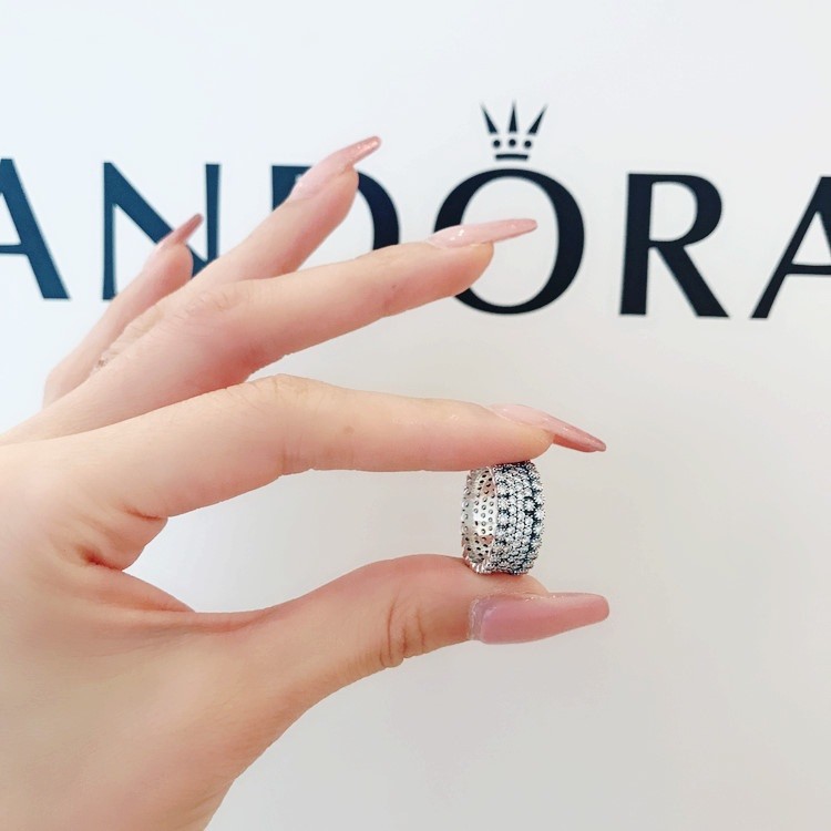 New 100% Authentic PANDORA 925 ale Pave Thick Lavish Sparkling Ring 196313CZ