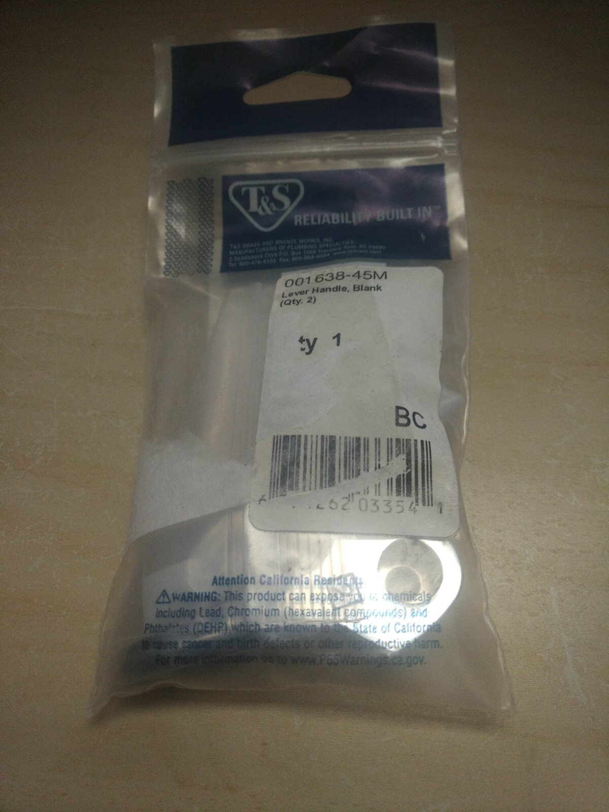 T&S  001638-45M. Lever Handle  New in box. Qty 2 
