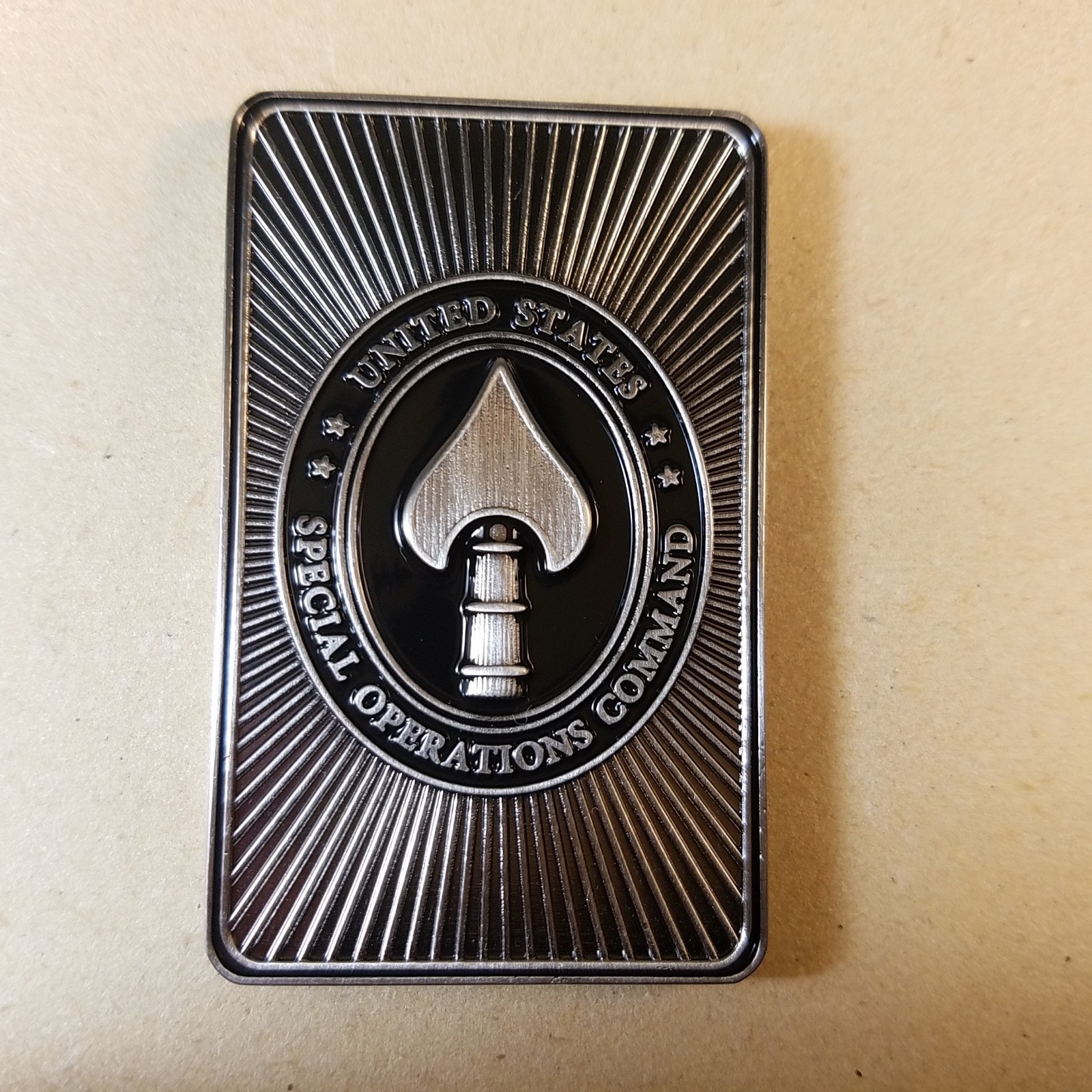 Special operations command Ace of Spades Challenge Coin 2.1" OCPM 49