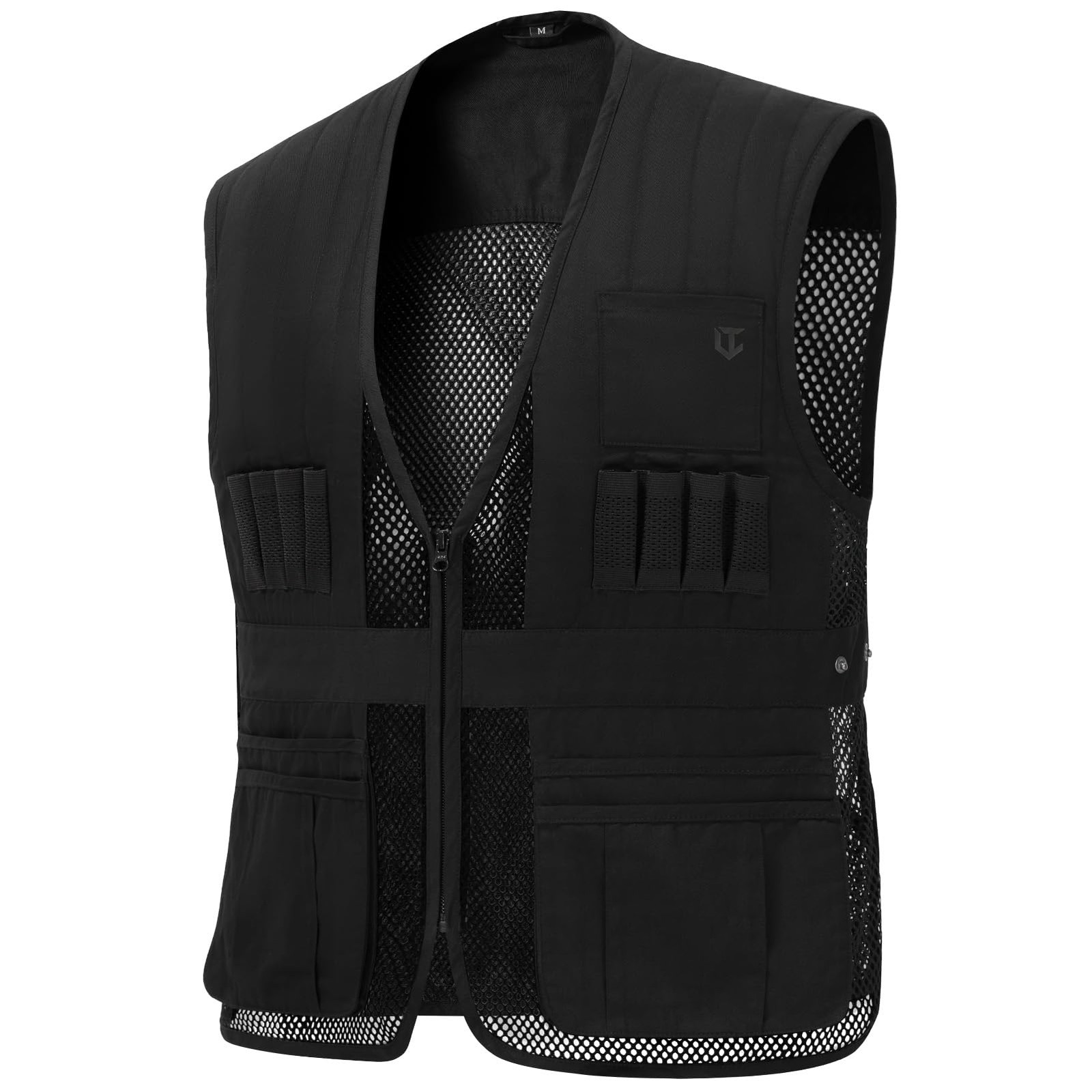 VisionTac Unisex Tactical Shooting Range Vest Breathable with Large, Black