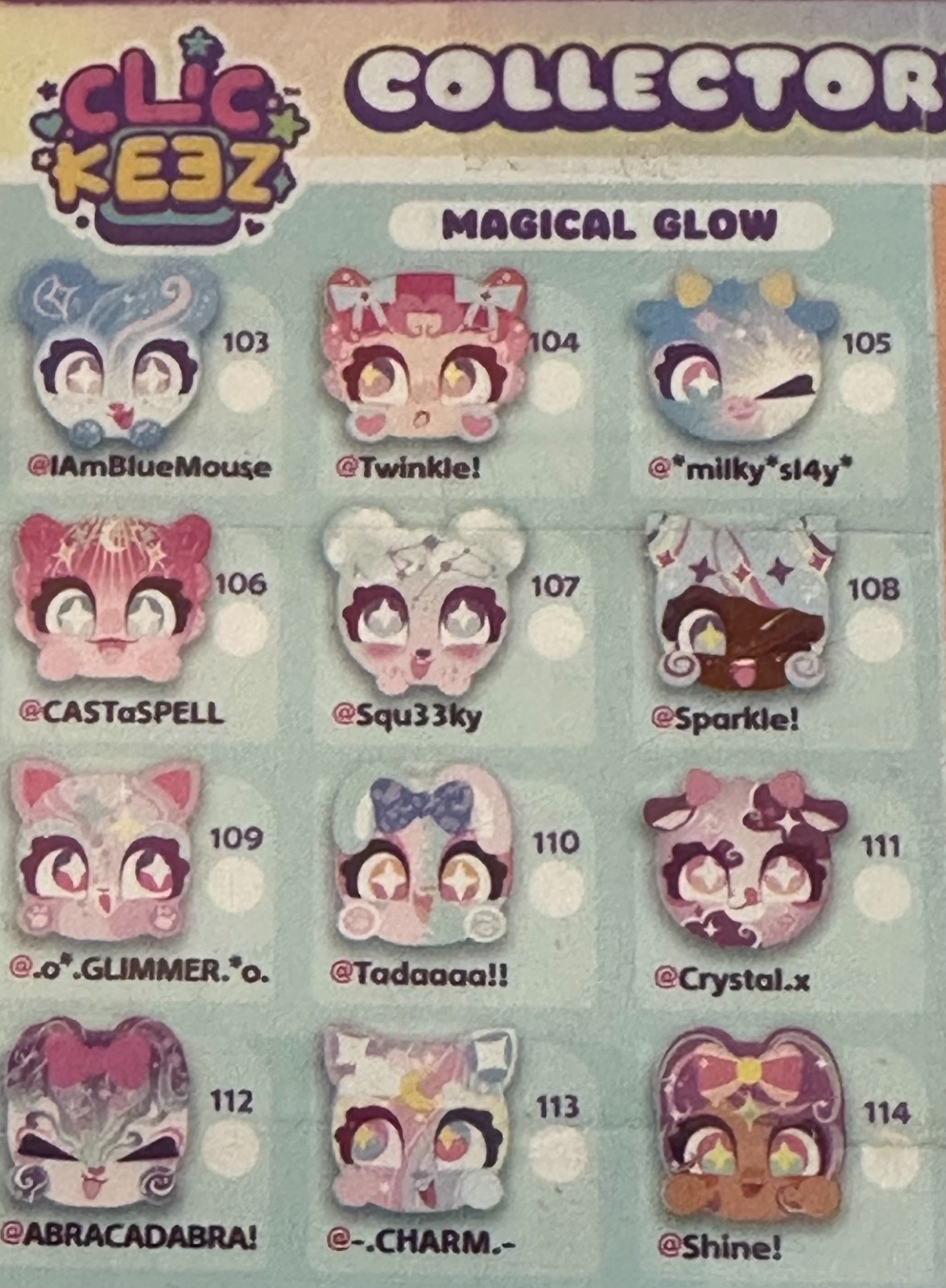 ~ CLICKEEZ ~ Series 3 ~ "Magical Glow" ~ Keyboard Fidget Clicker ~ ADHD ~